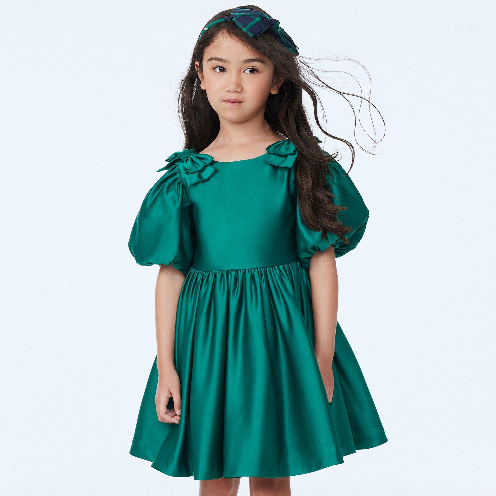 Satin holiday dress clearance