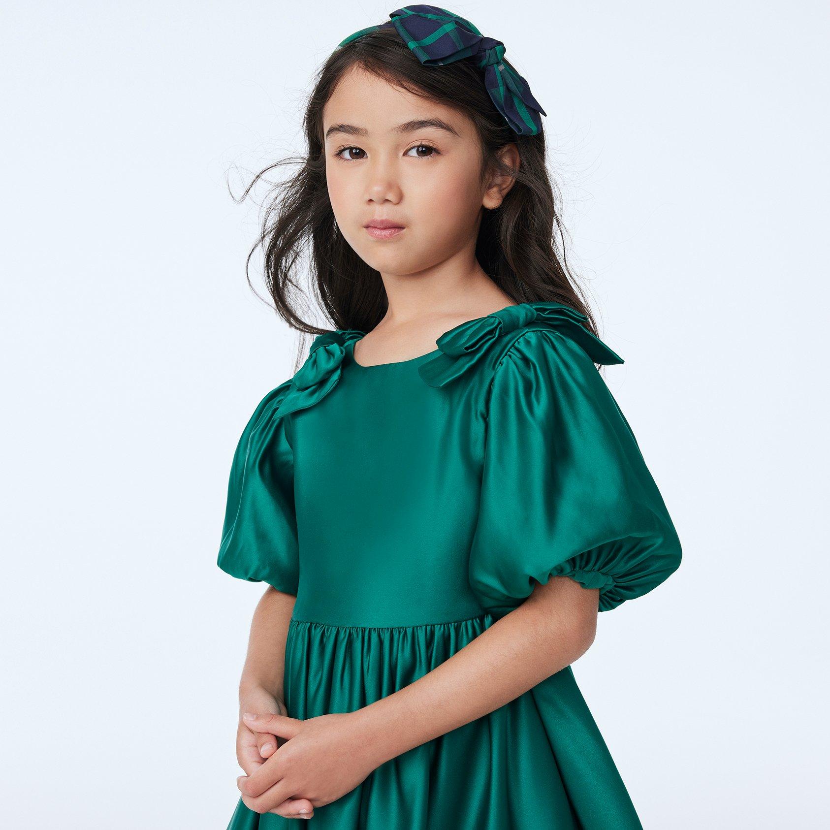 Girls green holiday dress sale