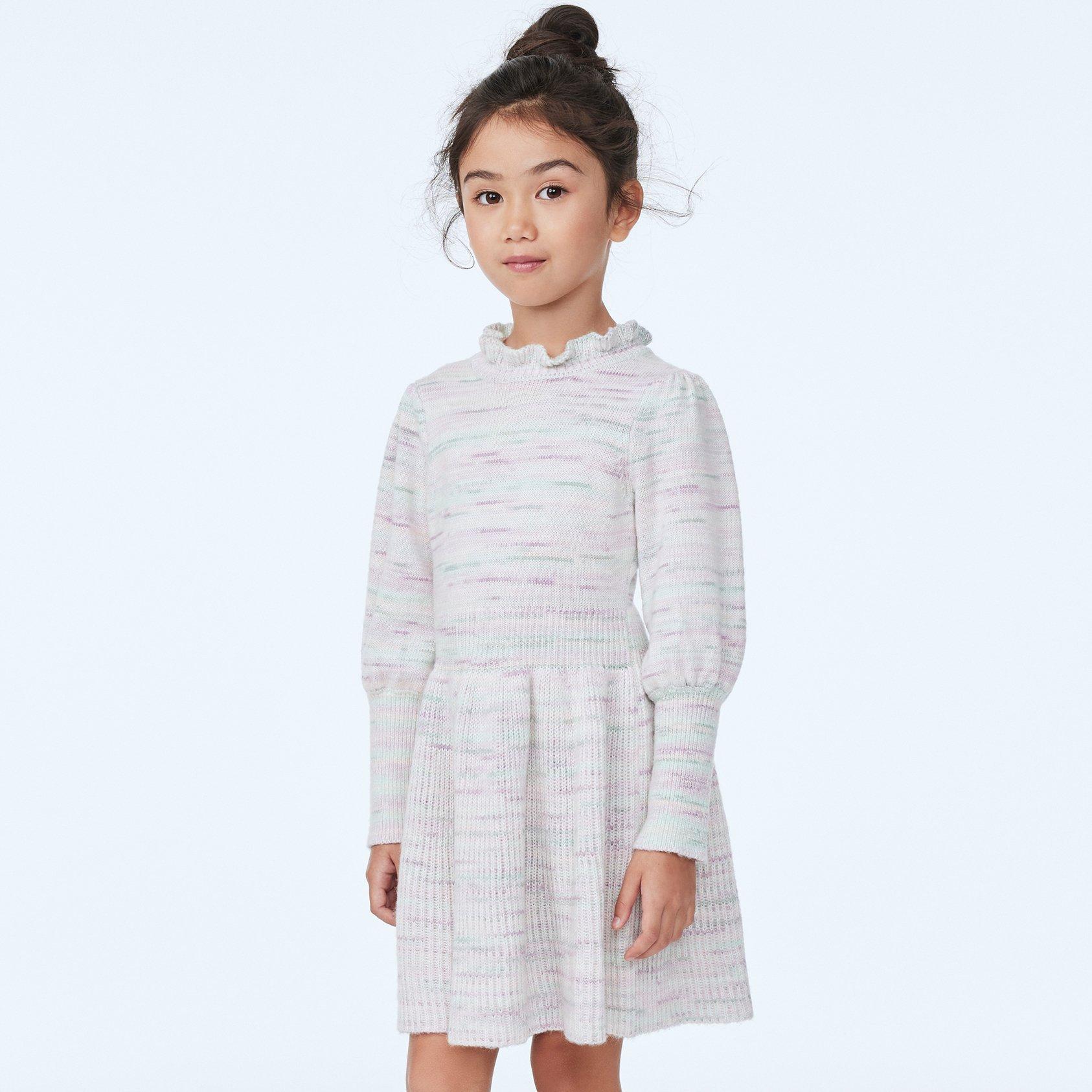 Girl Lavender The Cozy Marled Sweater Dress by Janie and Jack