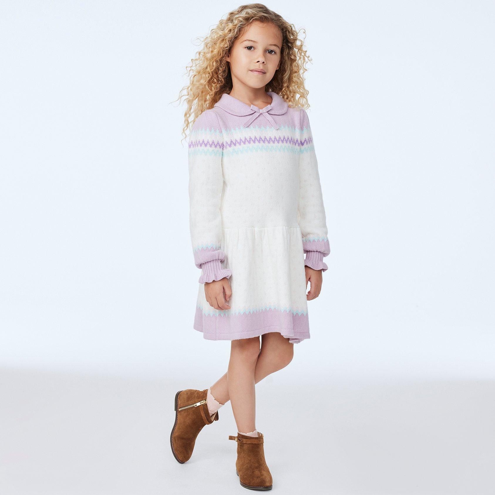 Girls fair isle sweater dress discount