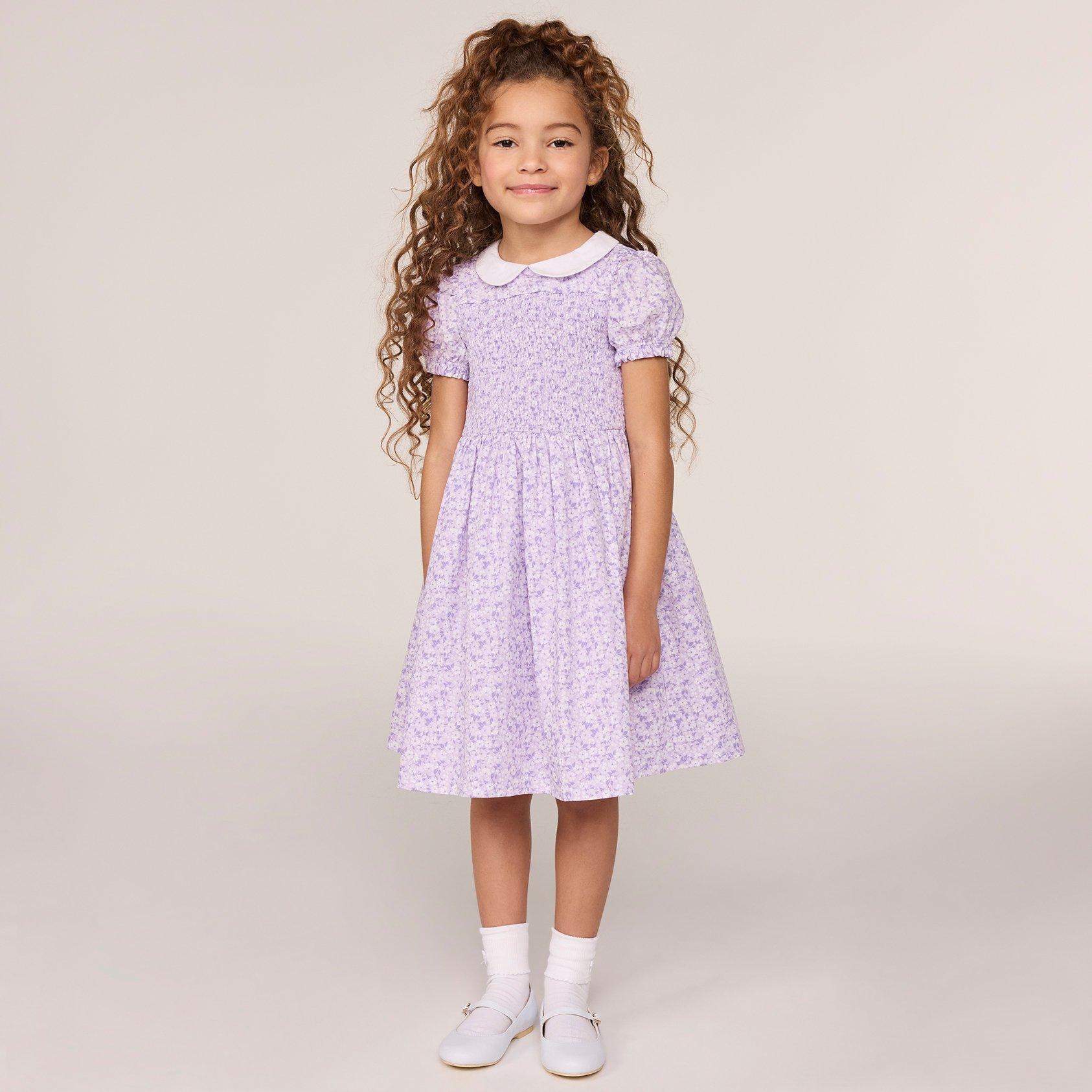 The Charlotte Floral Smocked Dress image number 7