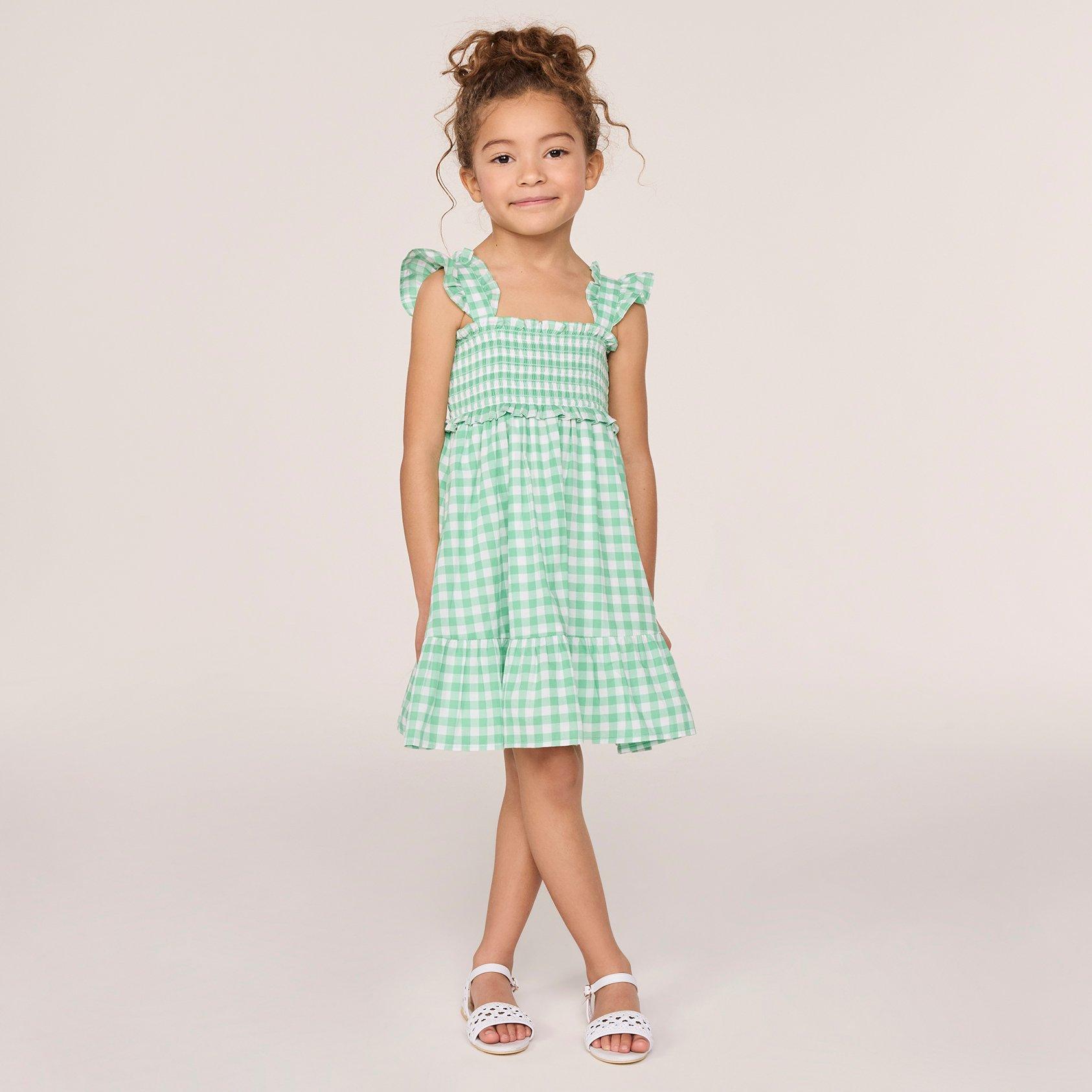 The Emily Gingham Smocked Sundress image number 8