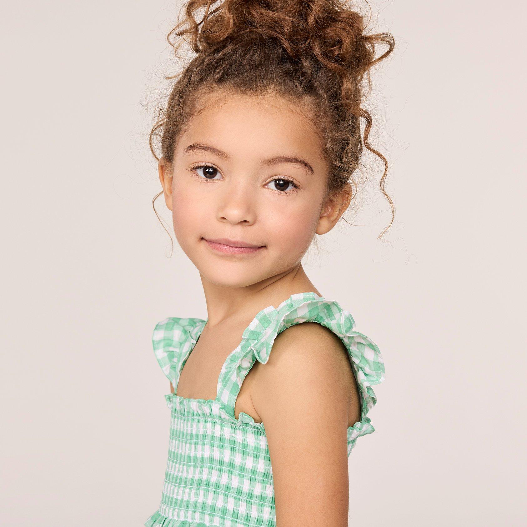 The Emily Gingham Smocked Sundress image number 5