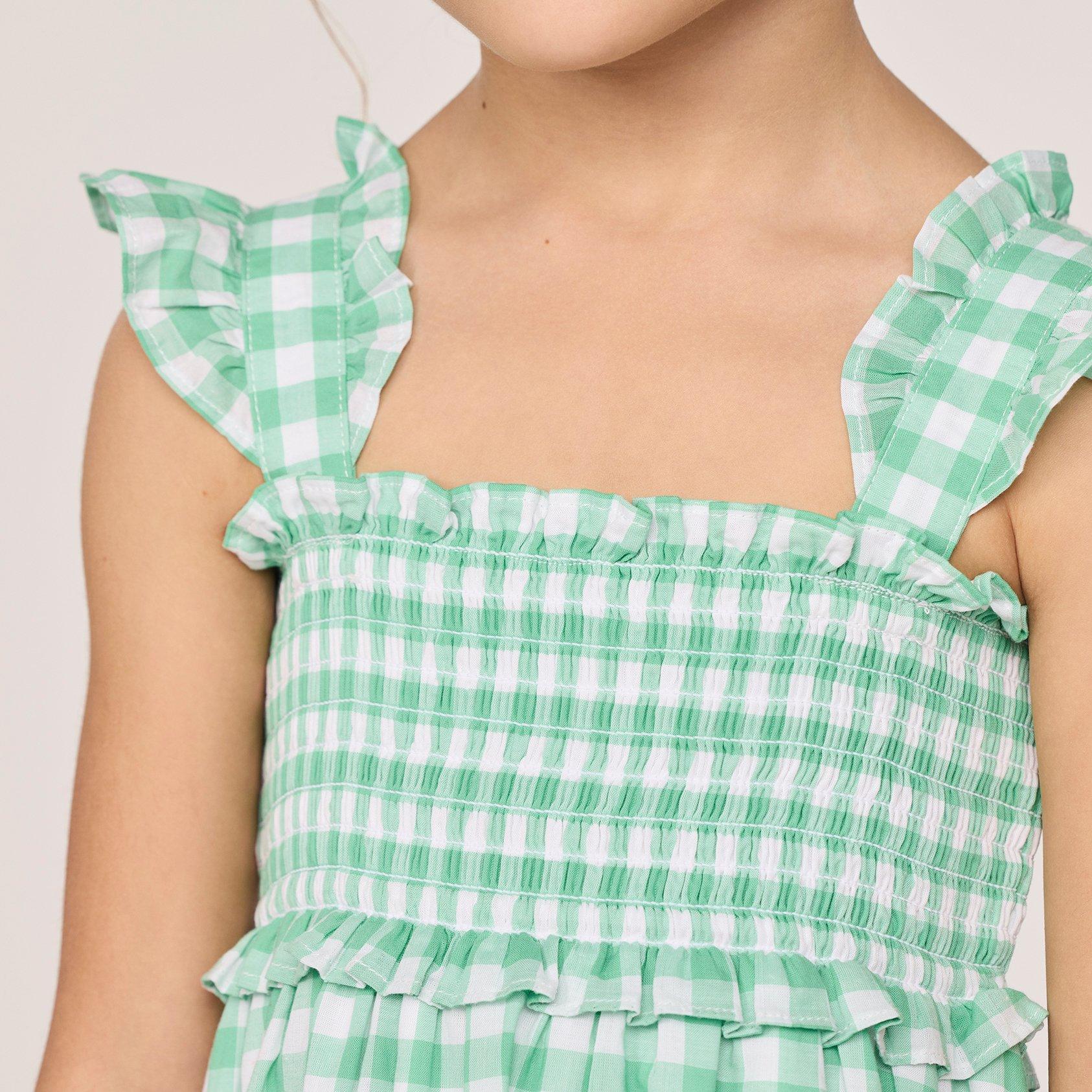 The Emily Gingham Smocked Sundress image number 1