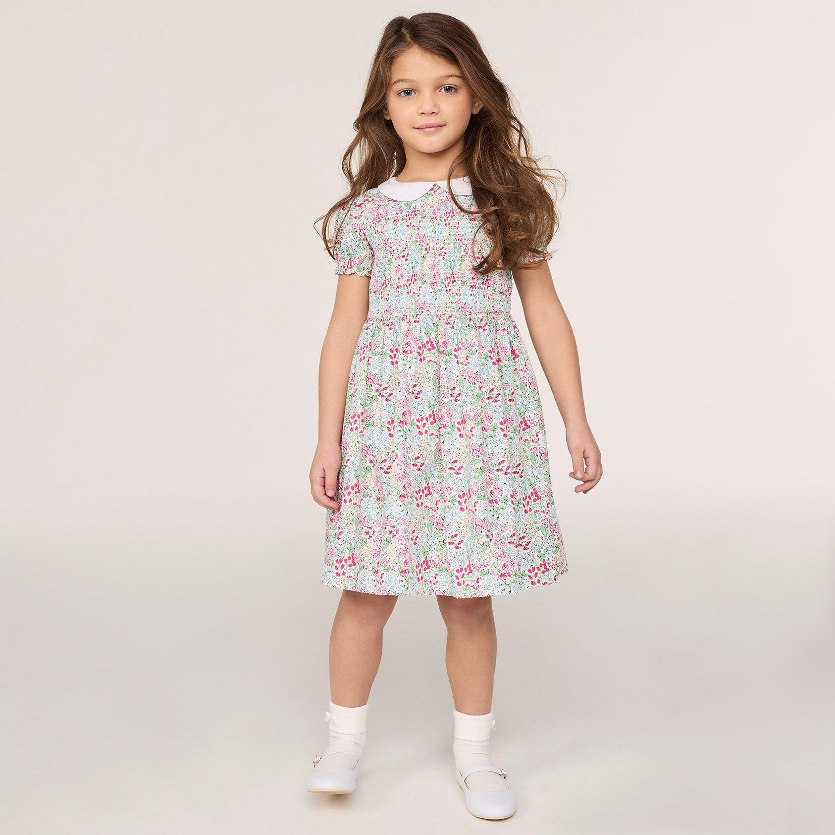 The Charlotte Floral Smocked Dress image number 7