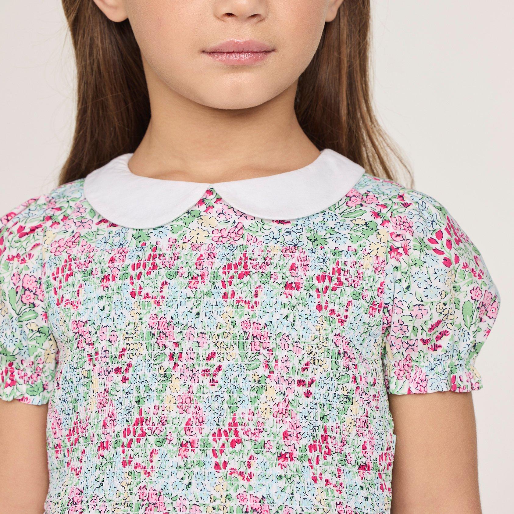 The Charlotte Floral Smocked Dress image number 1