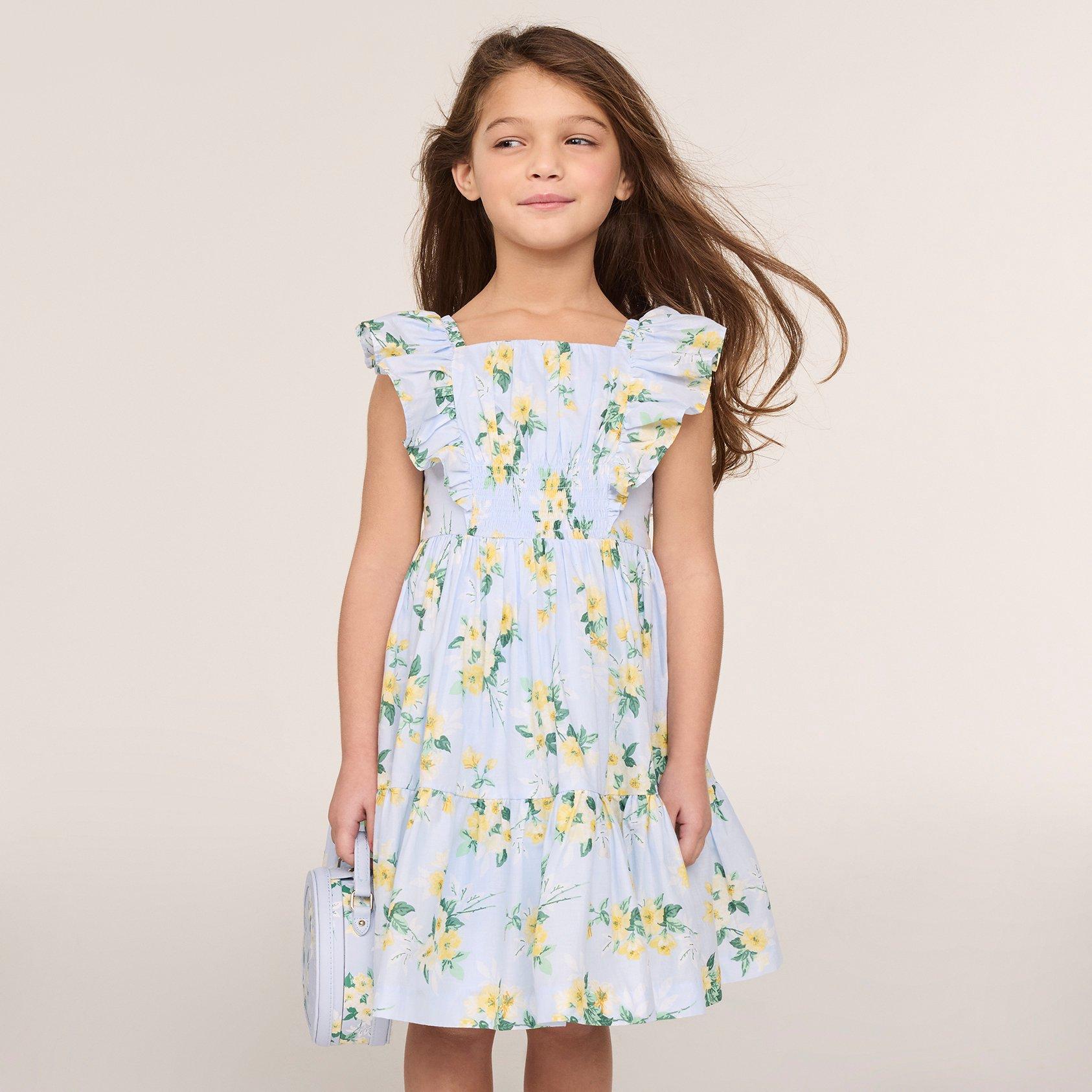 Girl Sky Blue Floral The Daffodil Dream Dress by Janie and Jack