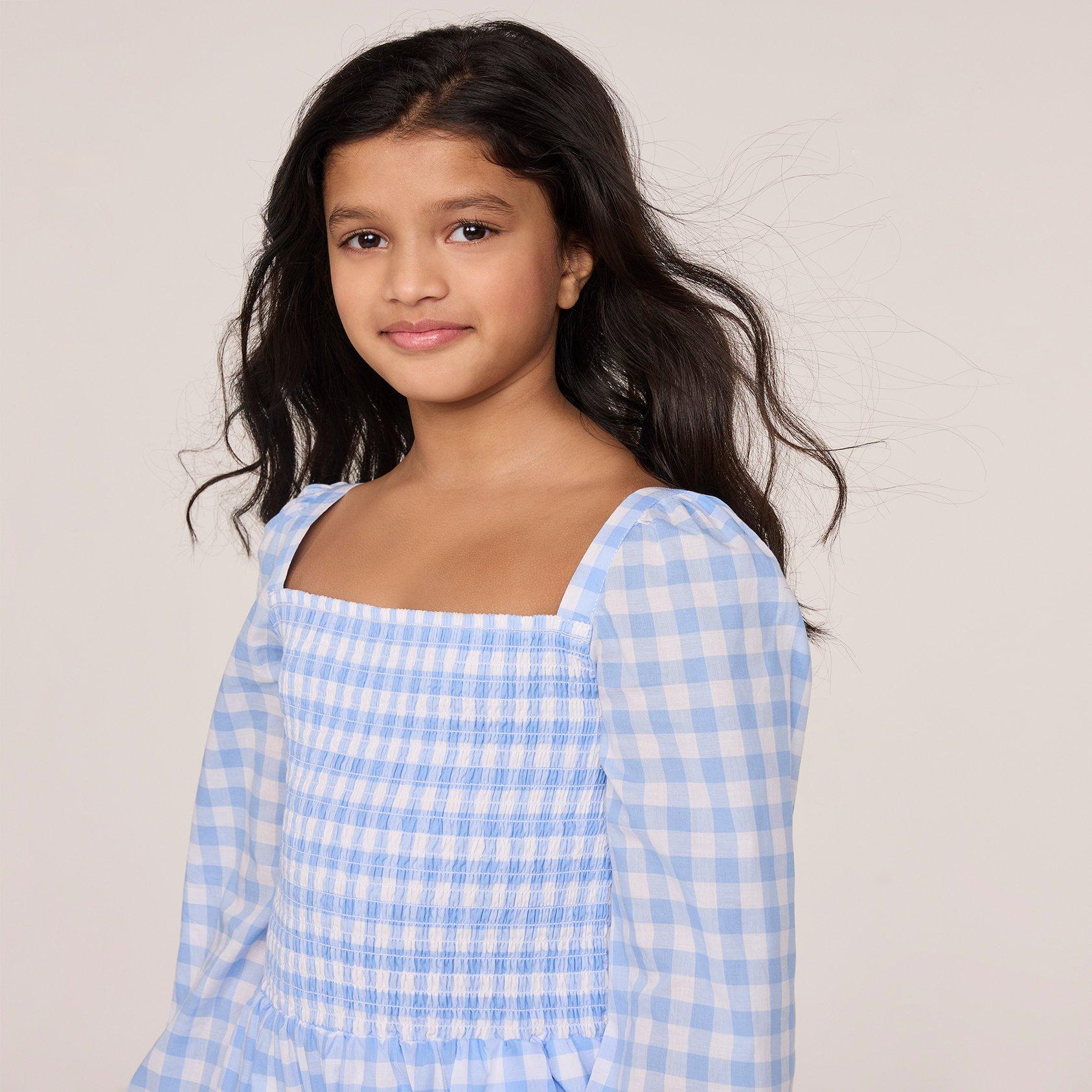 The Emma Gingham Smocked Romper image number 6