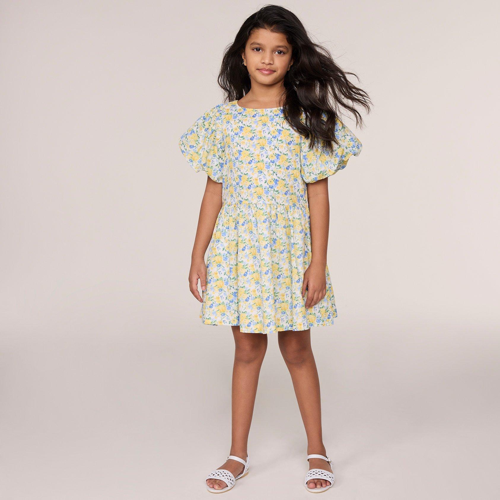 Girl Double Cream Floral The Fleur O’Clock Dress by Janie and Jack