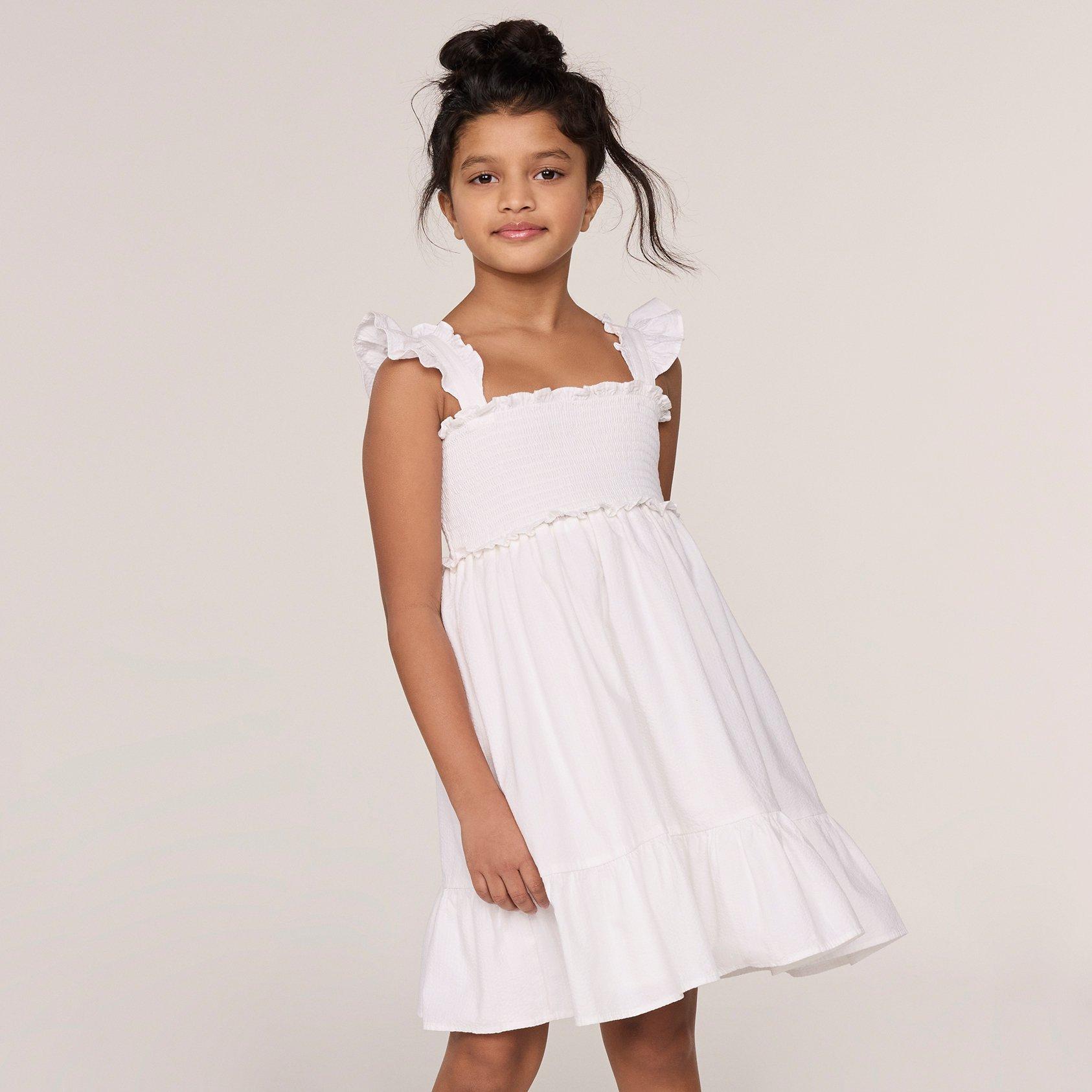 Girls white sundress discount