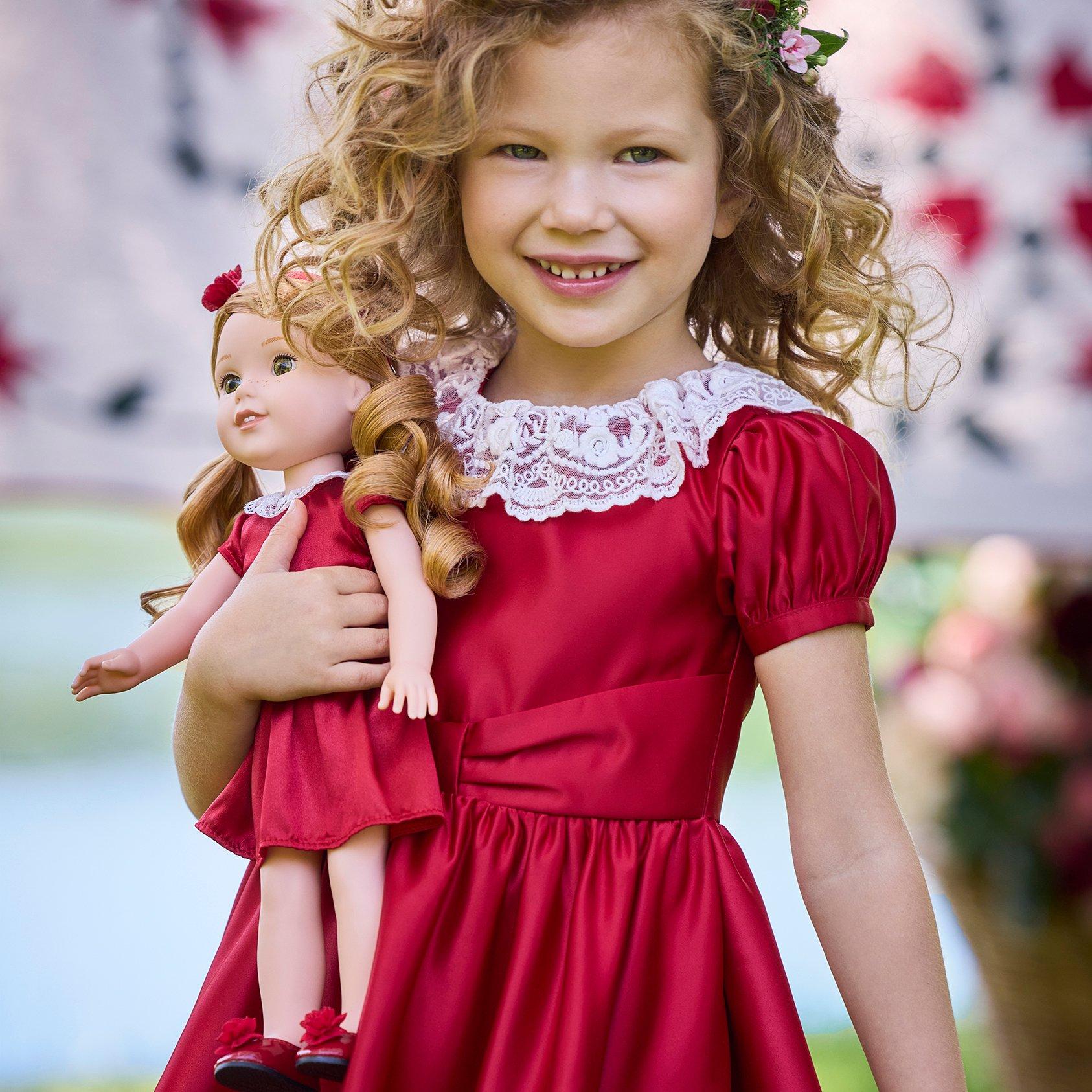 American girl doll red dress online