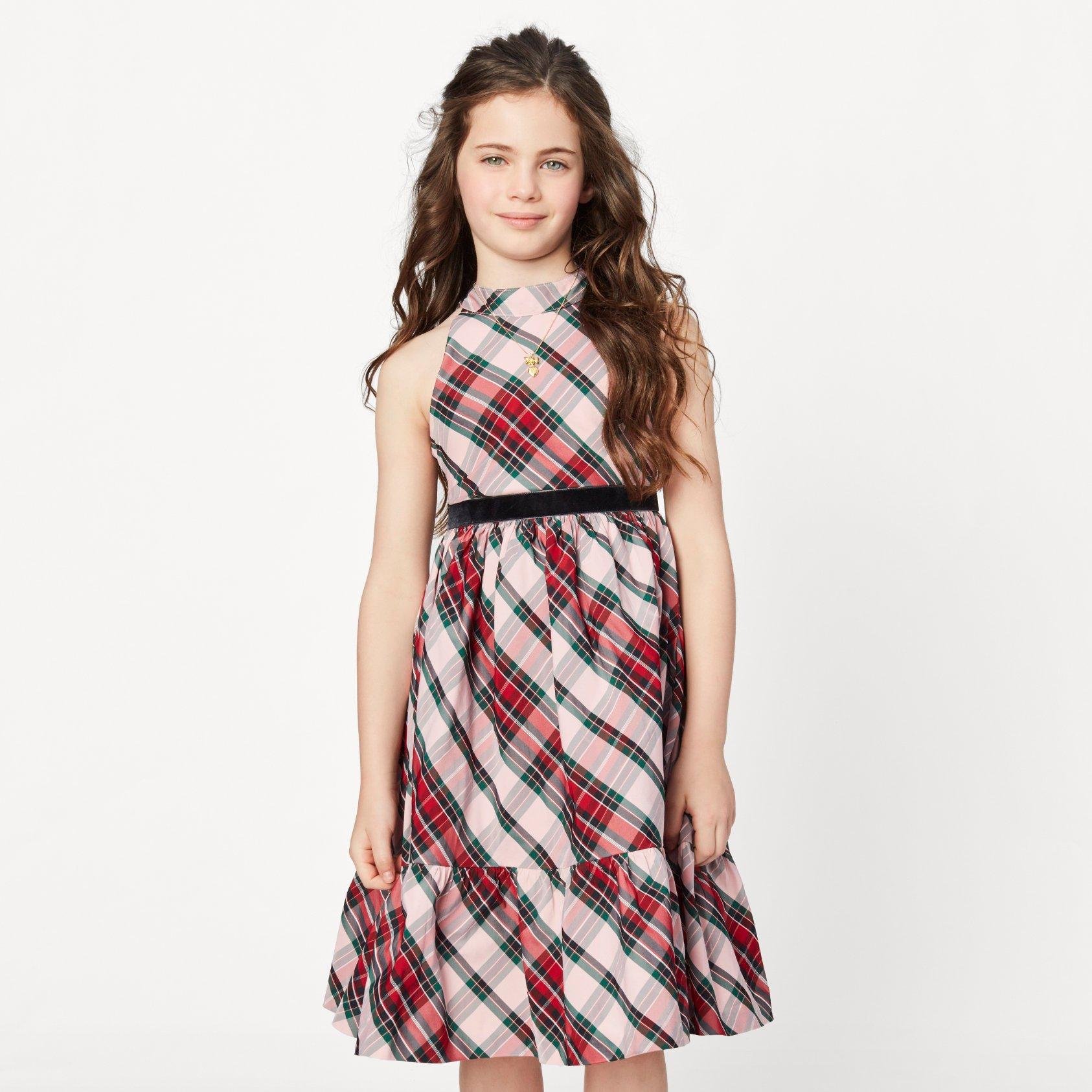 American Girl® x Janie and Jack Holiday Plaid Dress image number 3
