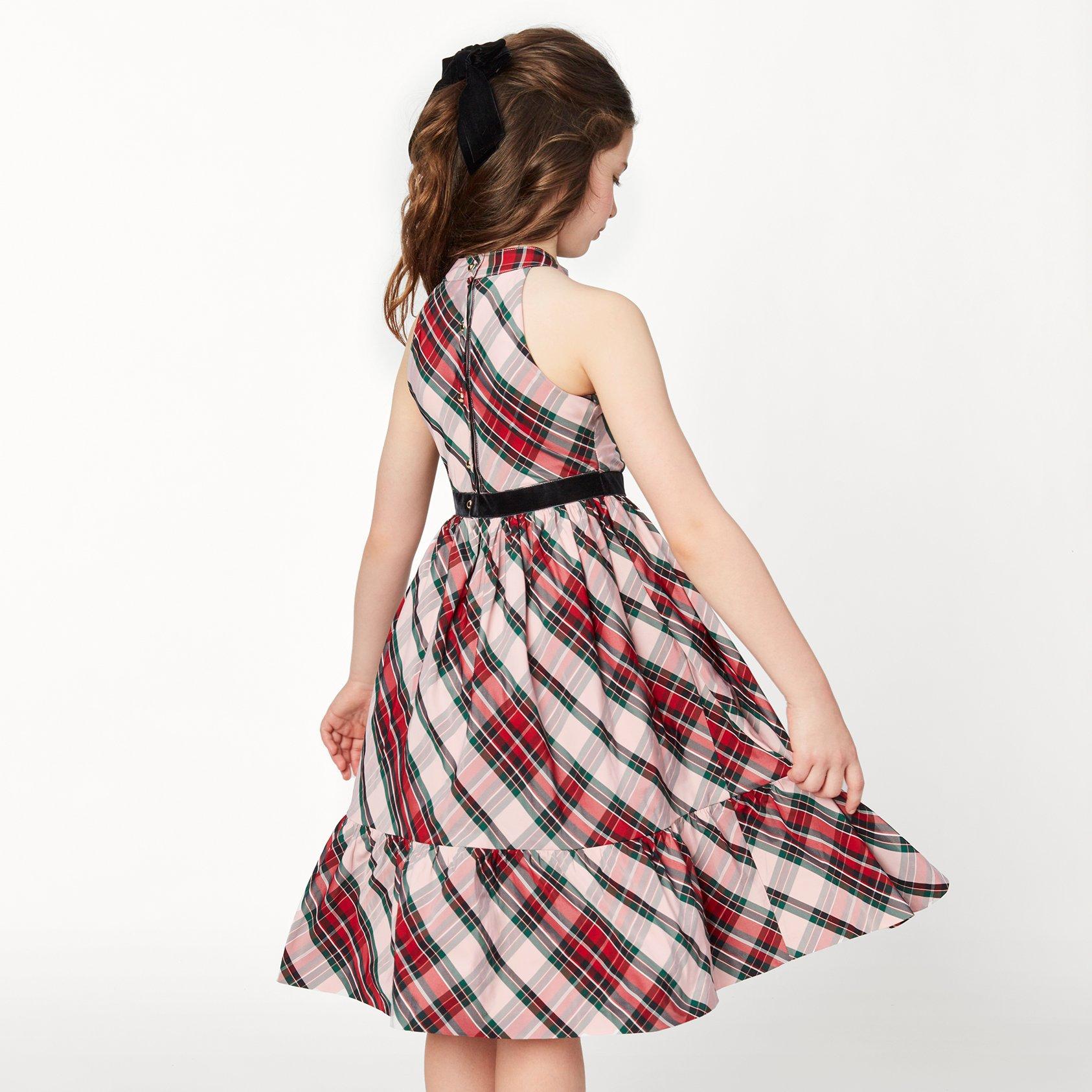 American Girl® x Janie and Jack Holiday Plaid Dress image number 4