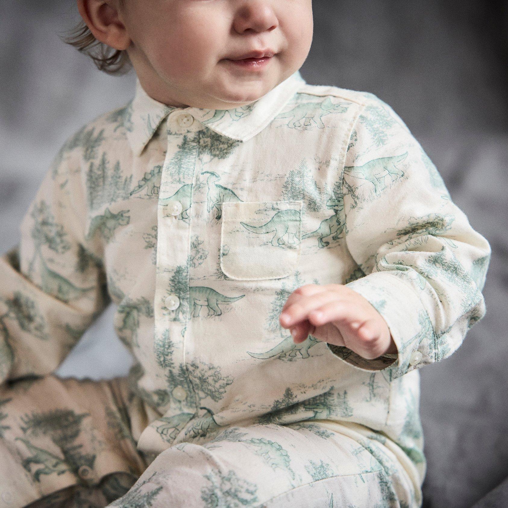 Baby Dinosaur Toile Romper image number 1