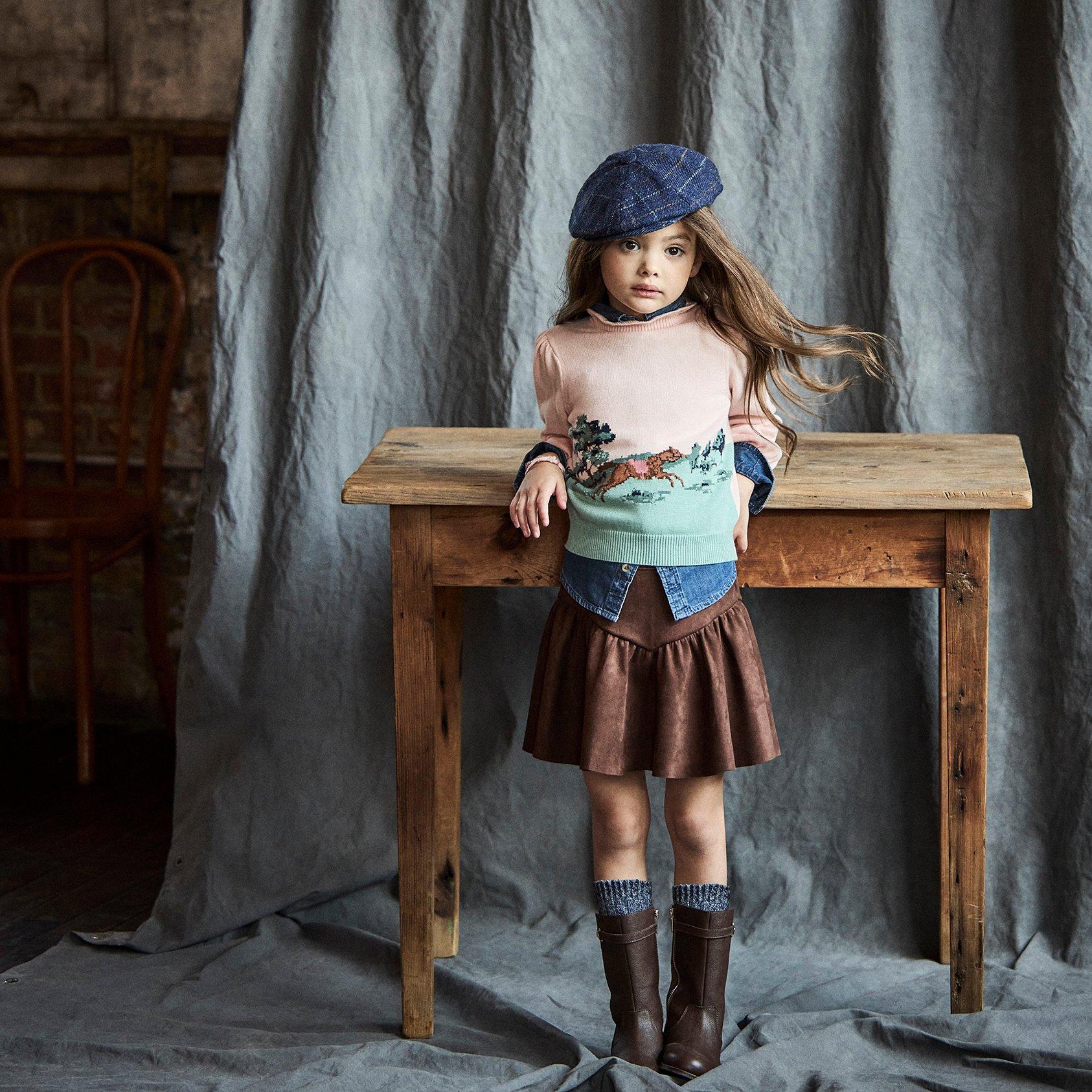 The Sueded Ruffle Skirt image number 1
