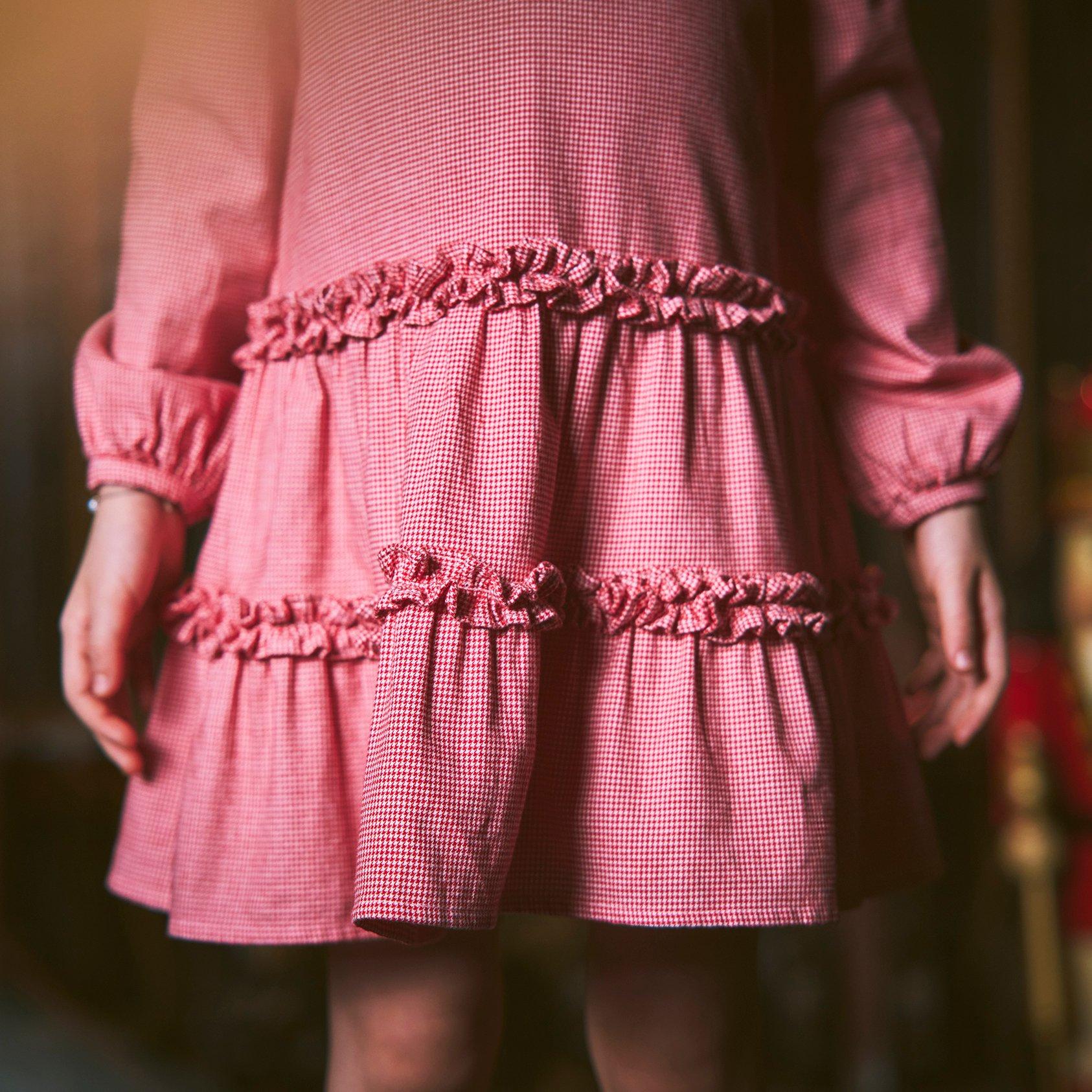 The Houndstooth Ruffle Dress image number 2