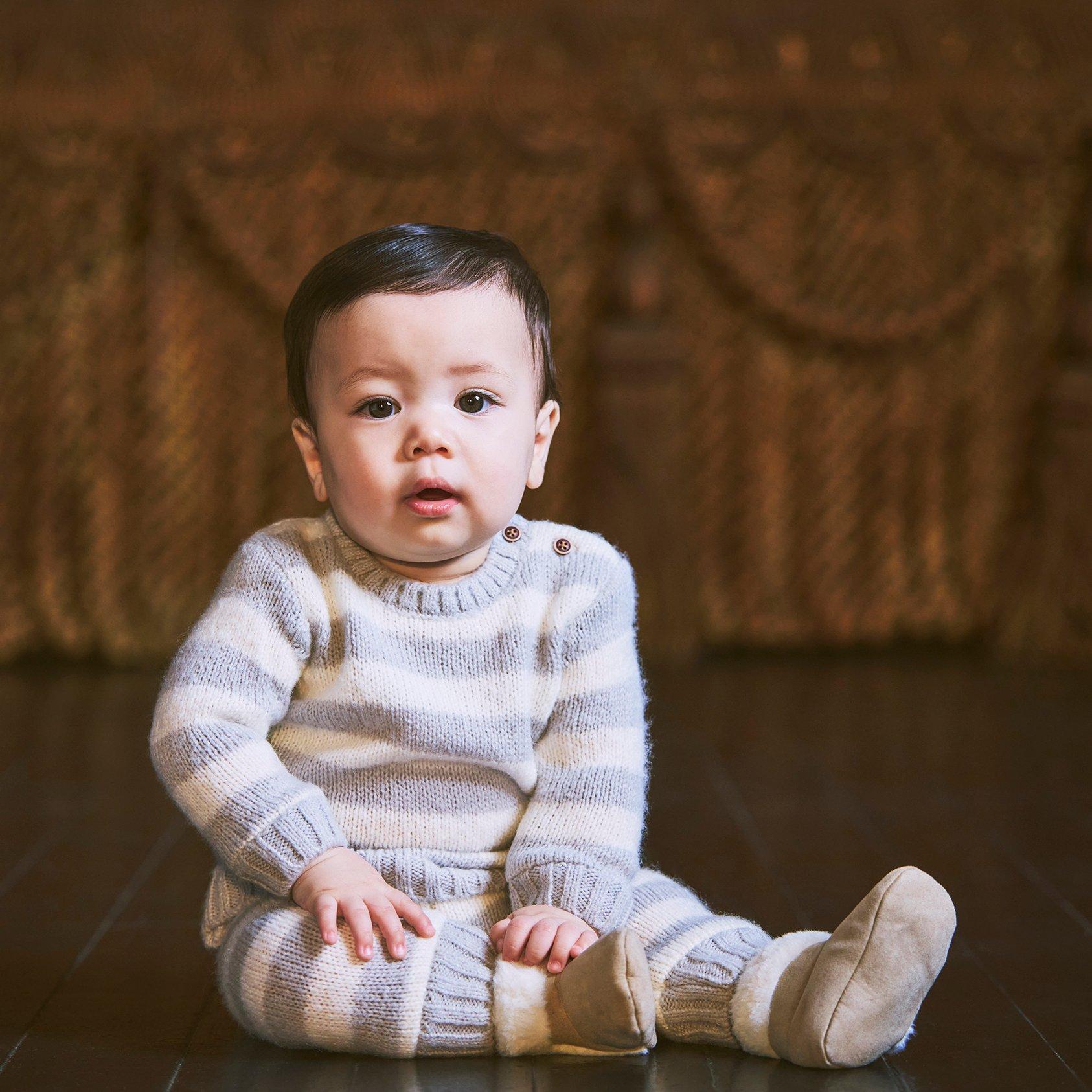 Baby Striped Sweater image number 1