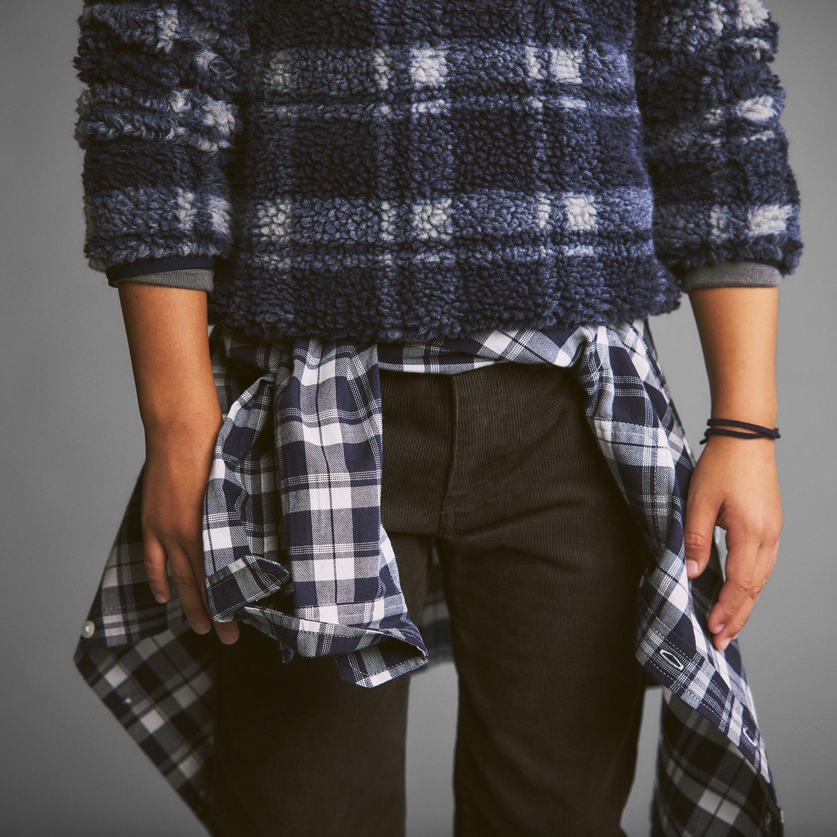 The Plaid Sherpa Pullover image number 3