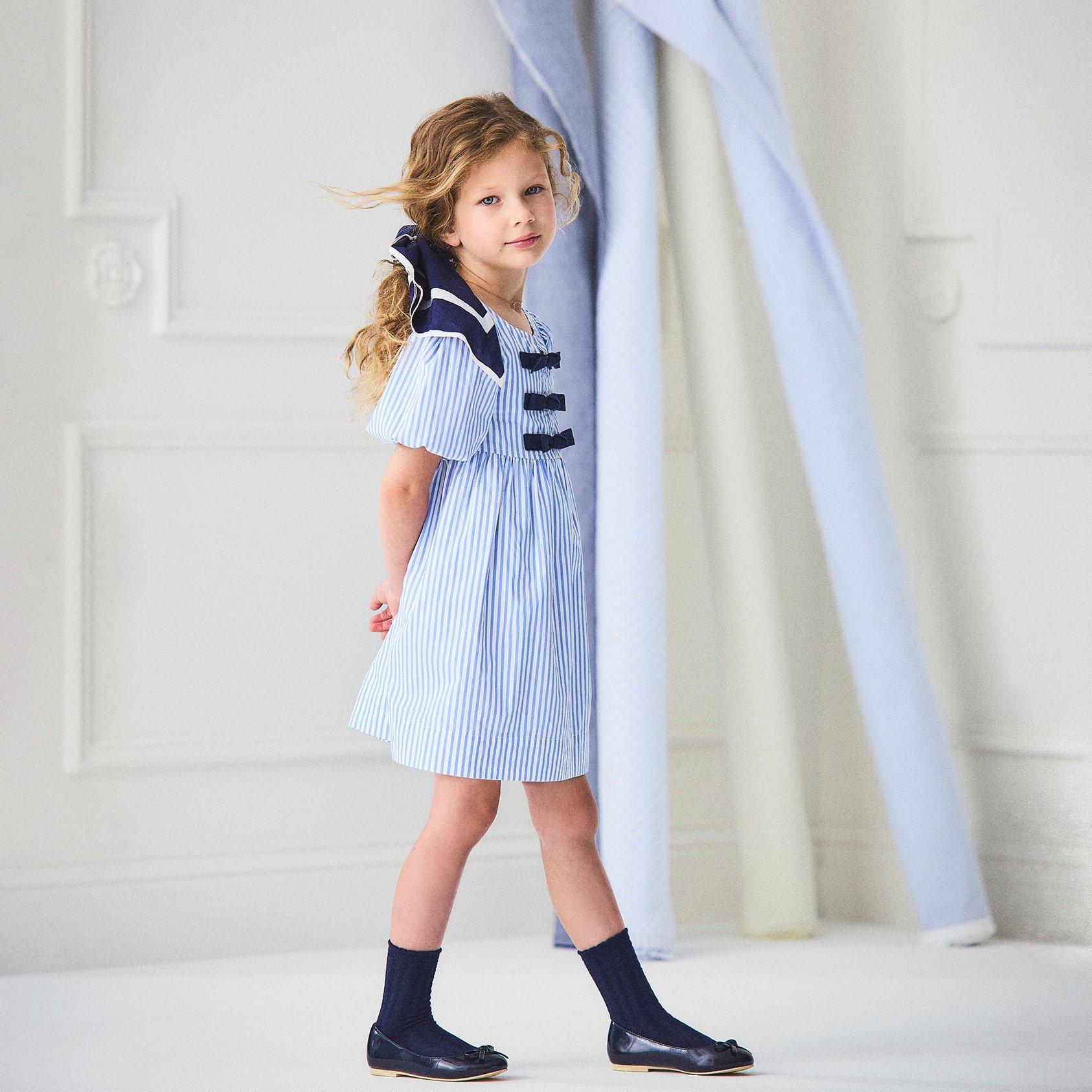 Striped Bow Dress image number 1