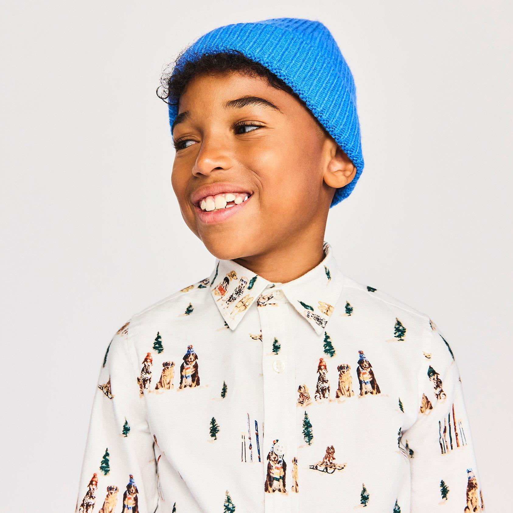 Gray Malin x Janie and Jack Dog Flannel Shirt image number 2