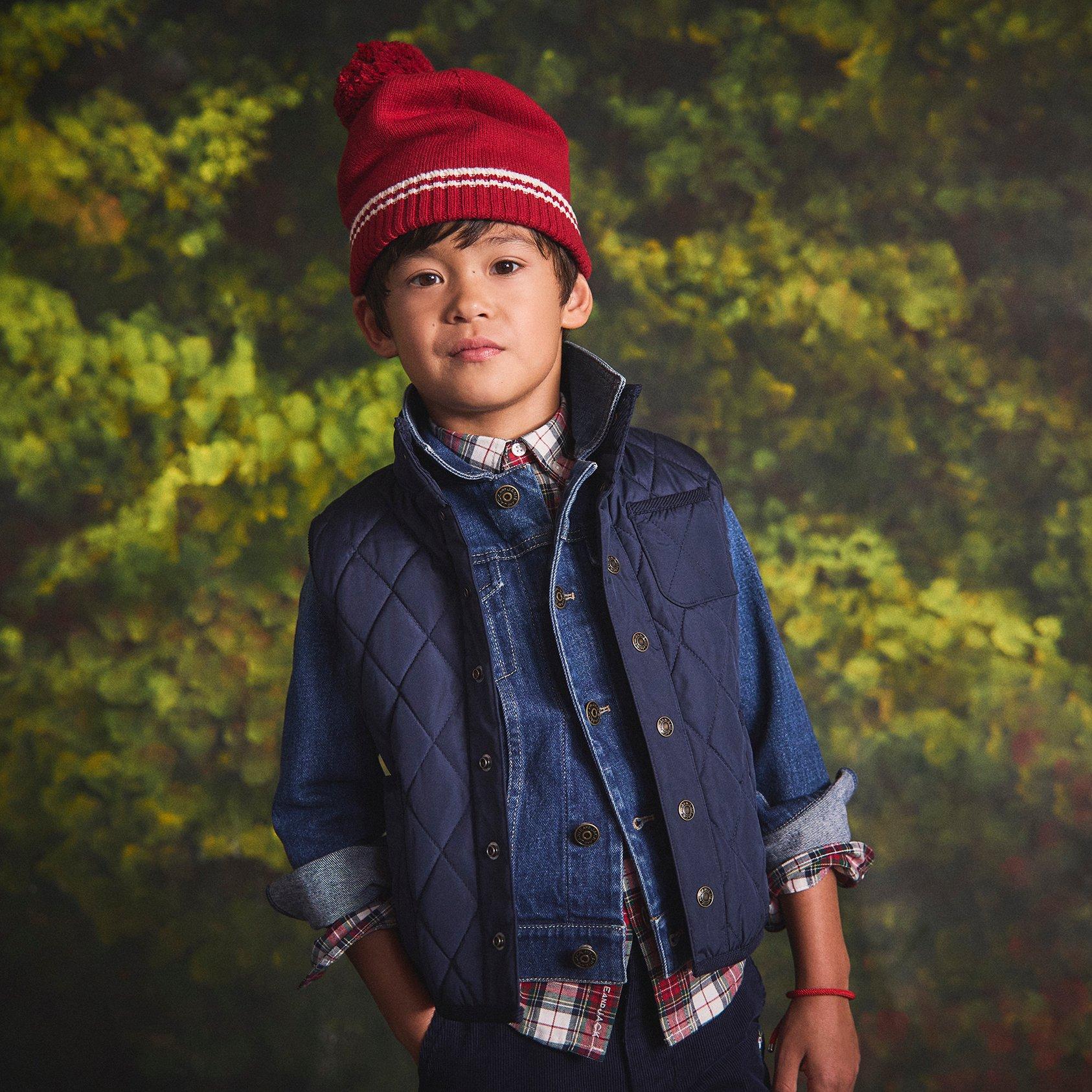 Striped Pom Beanie image number 1