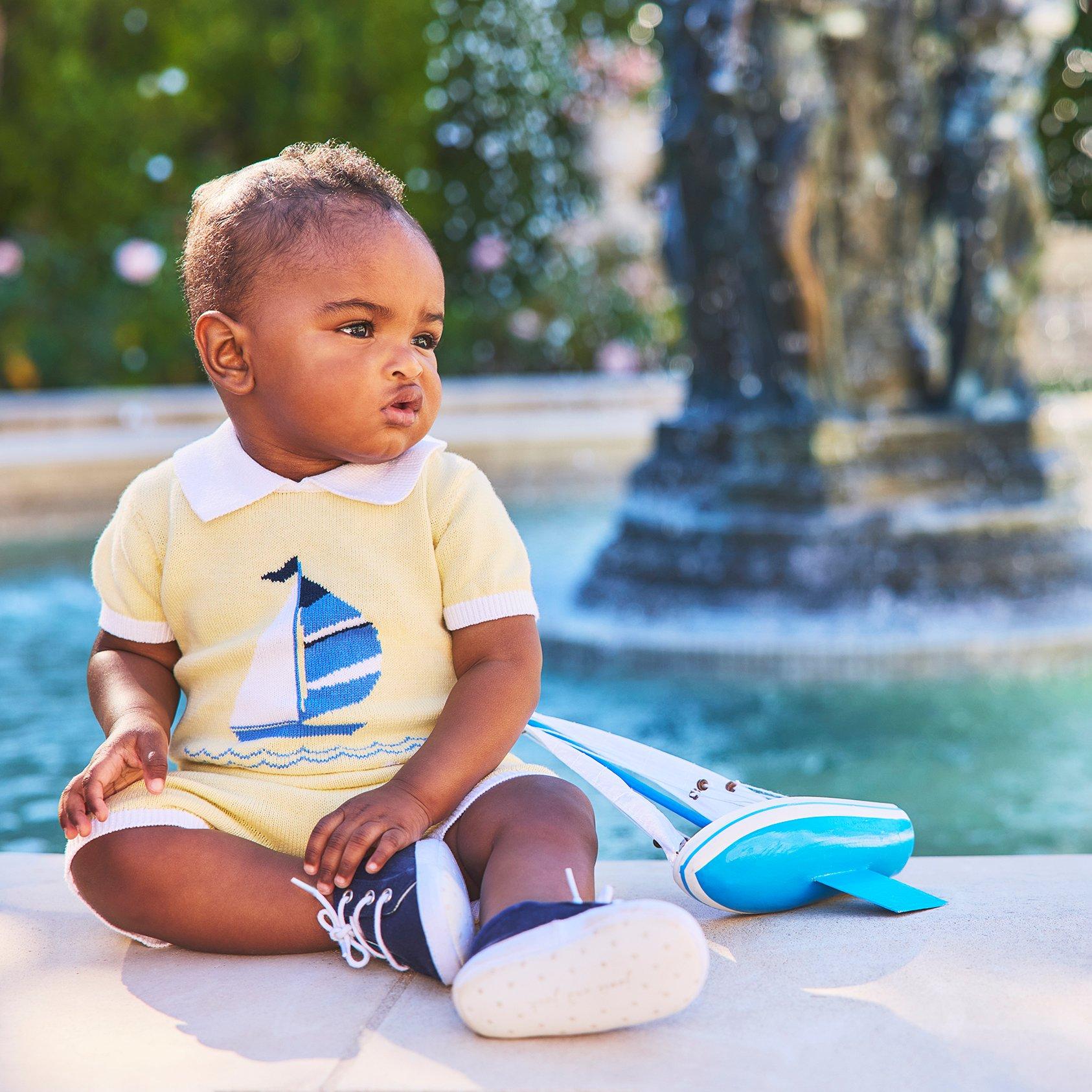 Baby Sailboat Romper image number 1