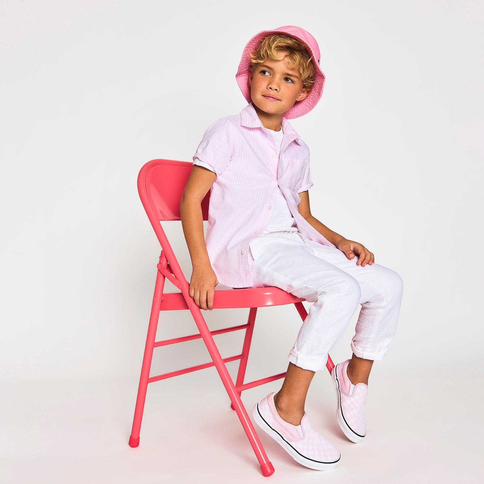 THINK PINK Striped Oxford Shirt image number 1