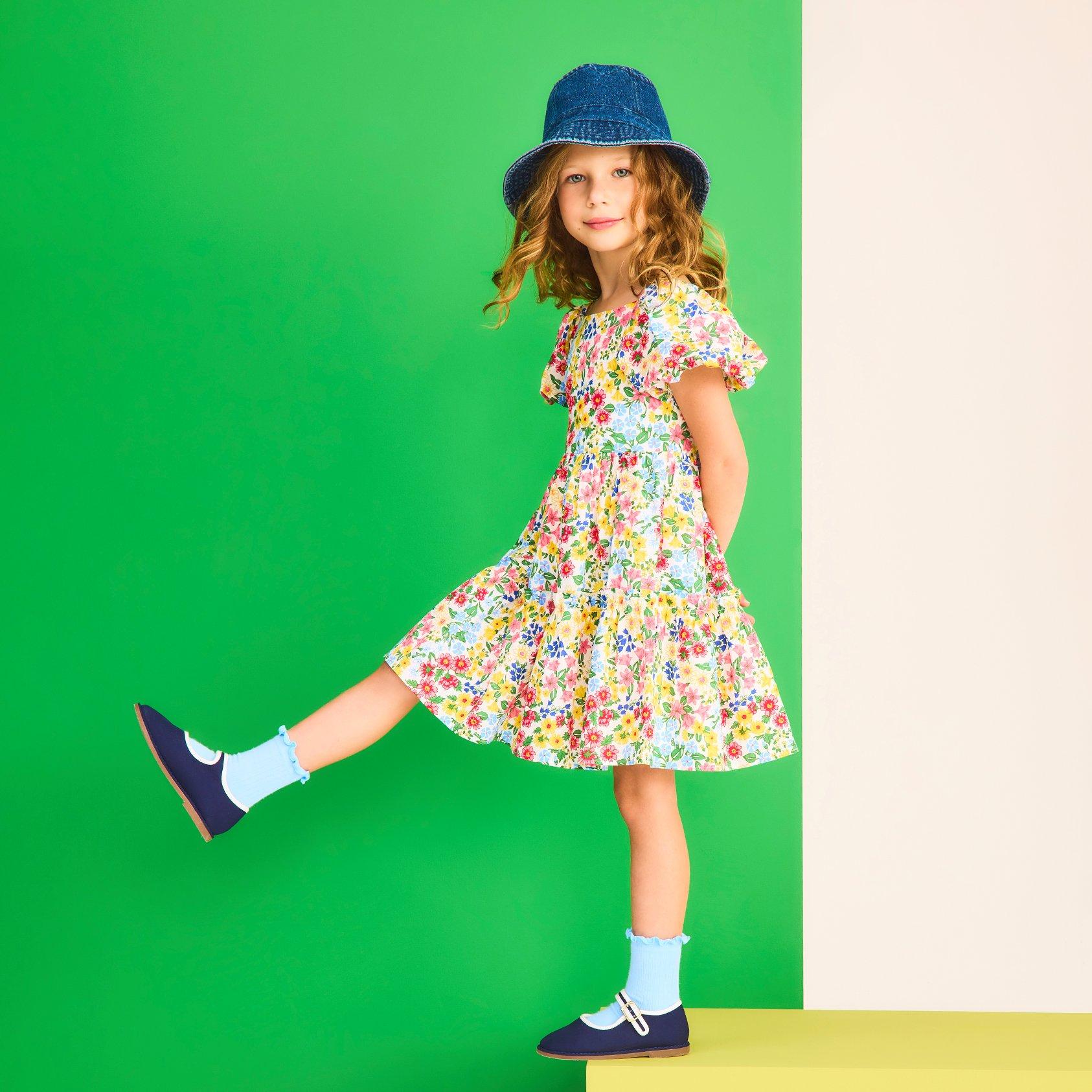 Floral Flutter Sleeve Dress image number 3