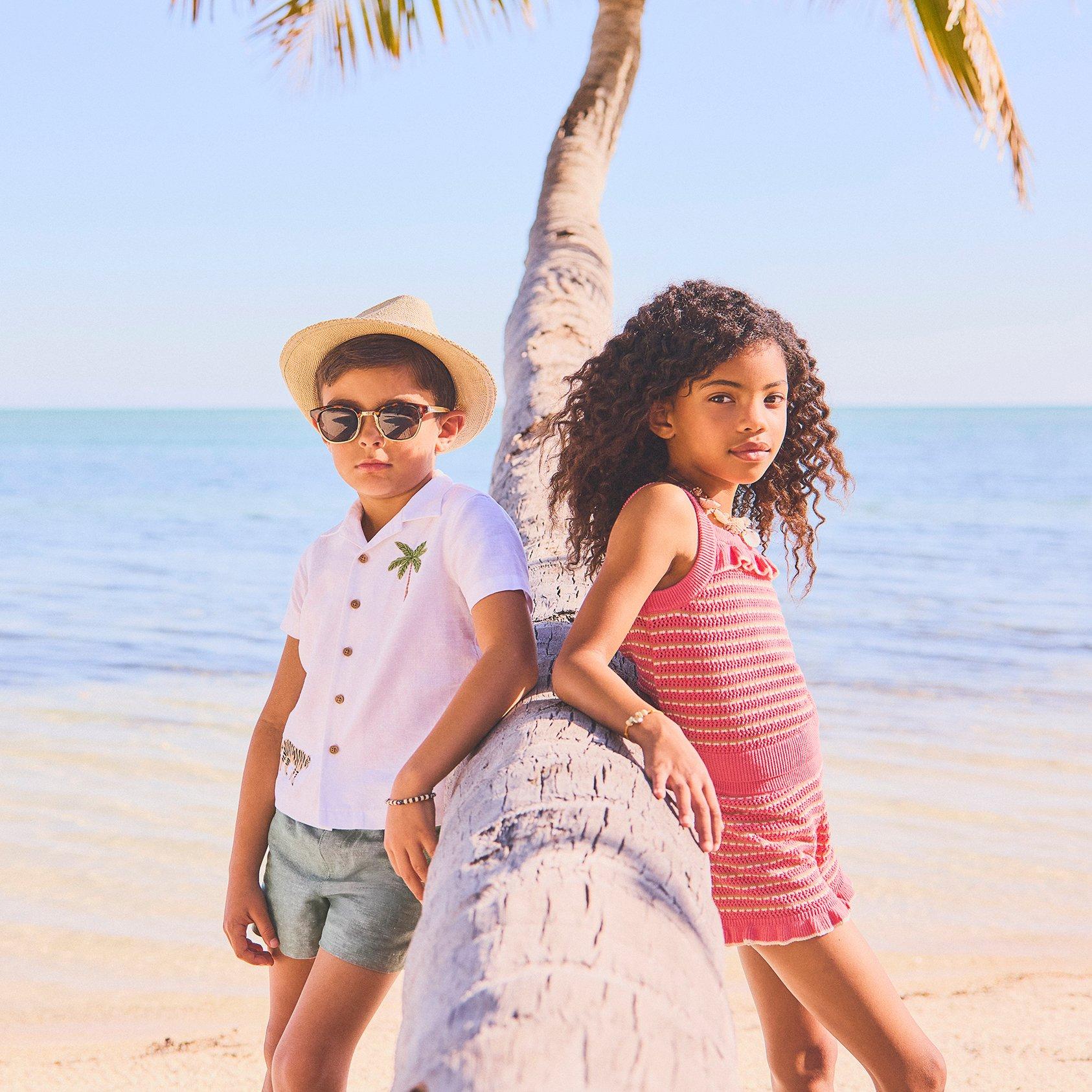 Striped Ruffle Sweater Short image number 2