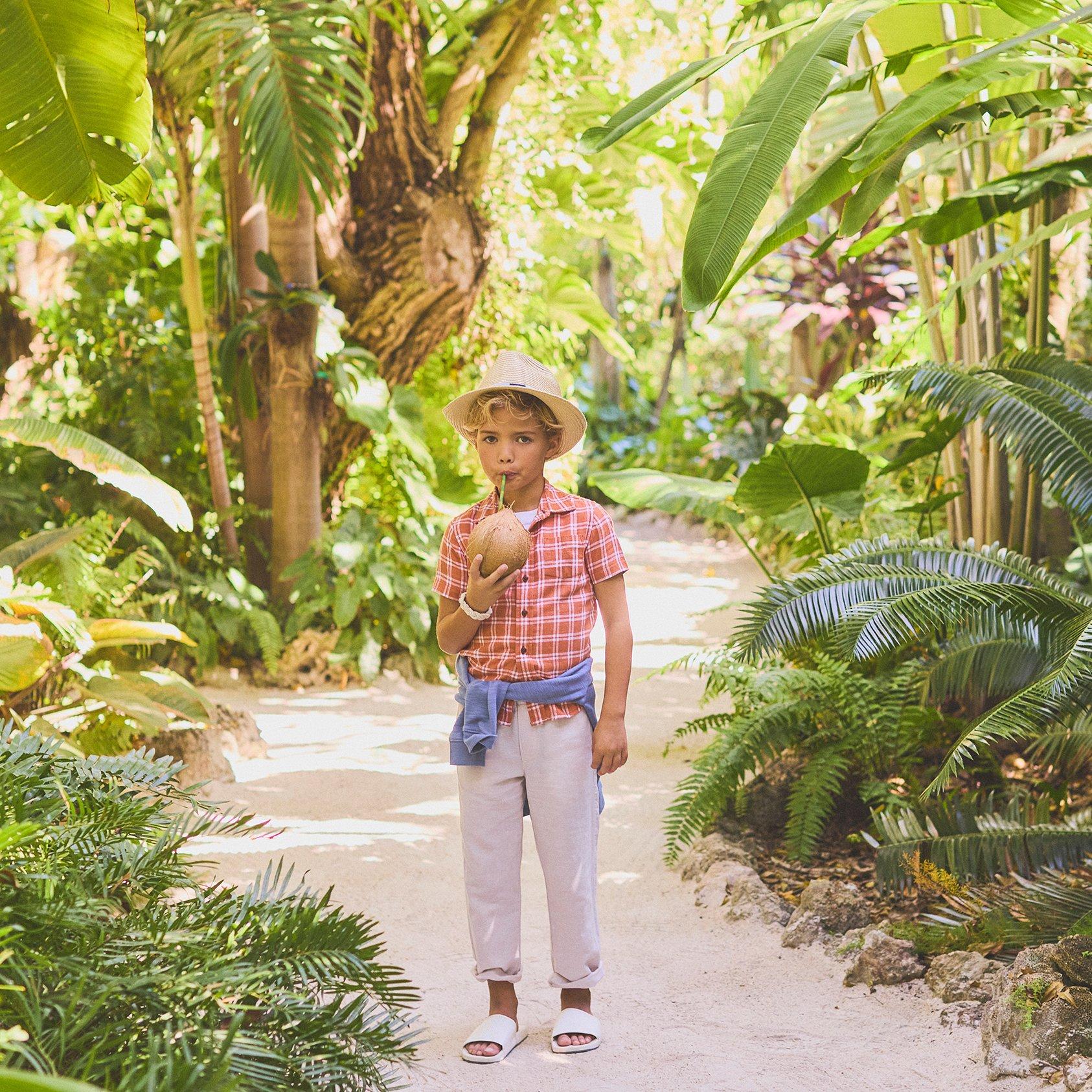 Relaxed Linen-Cotton Cuffed Pant image number 1