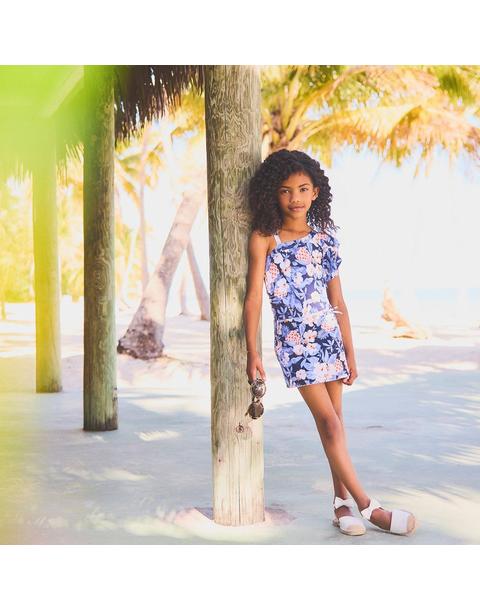 Pineapple Floral Wrap Skort