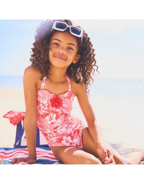Floral Rosette Swimsuit