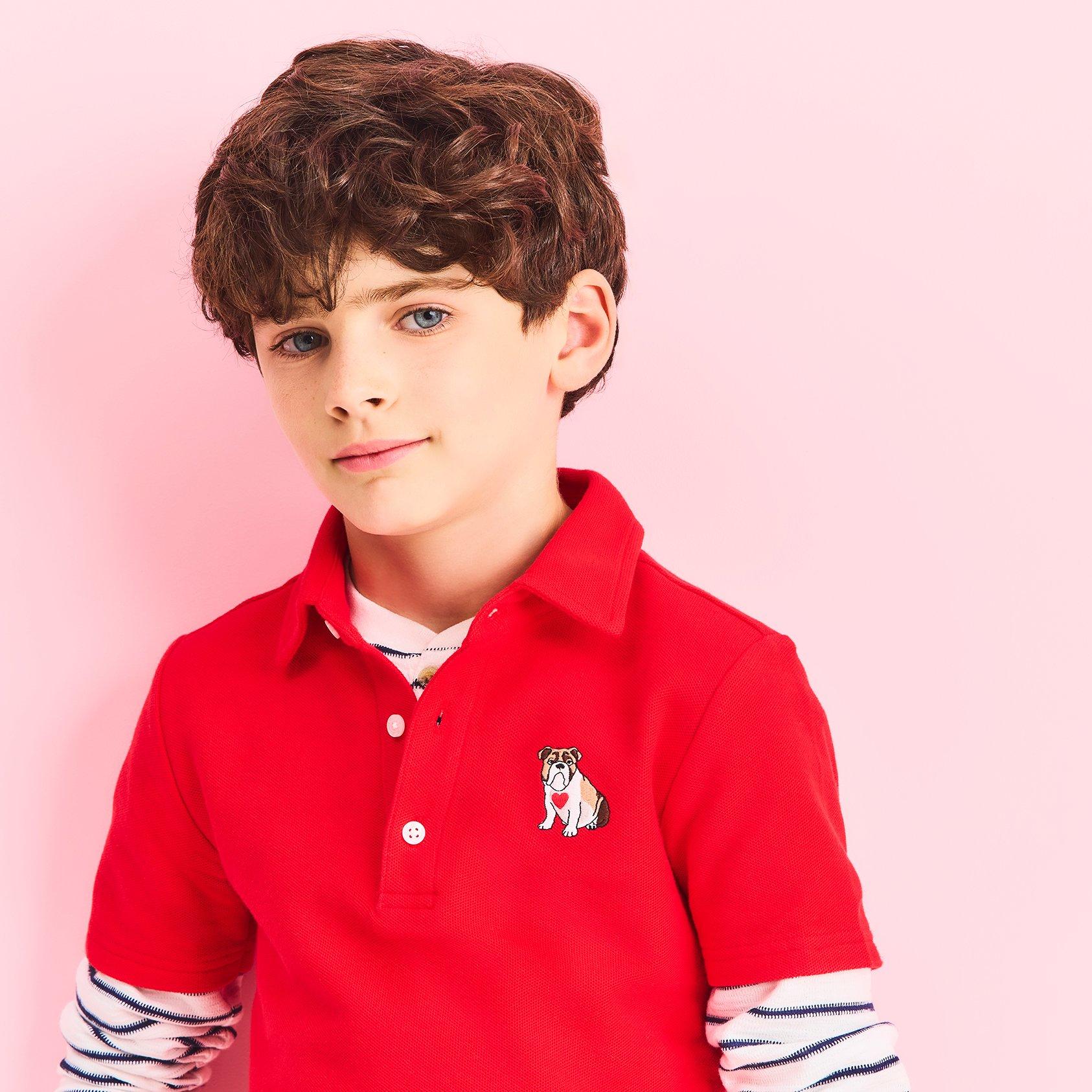 Bulldog Heart Pique Polo image number 2