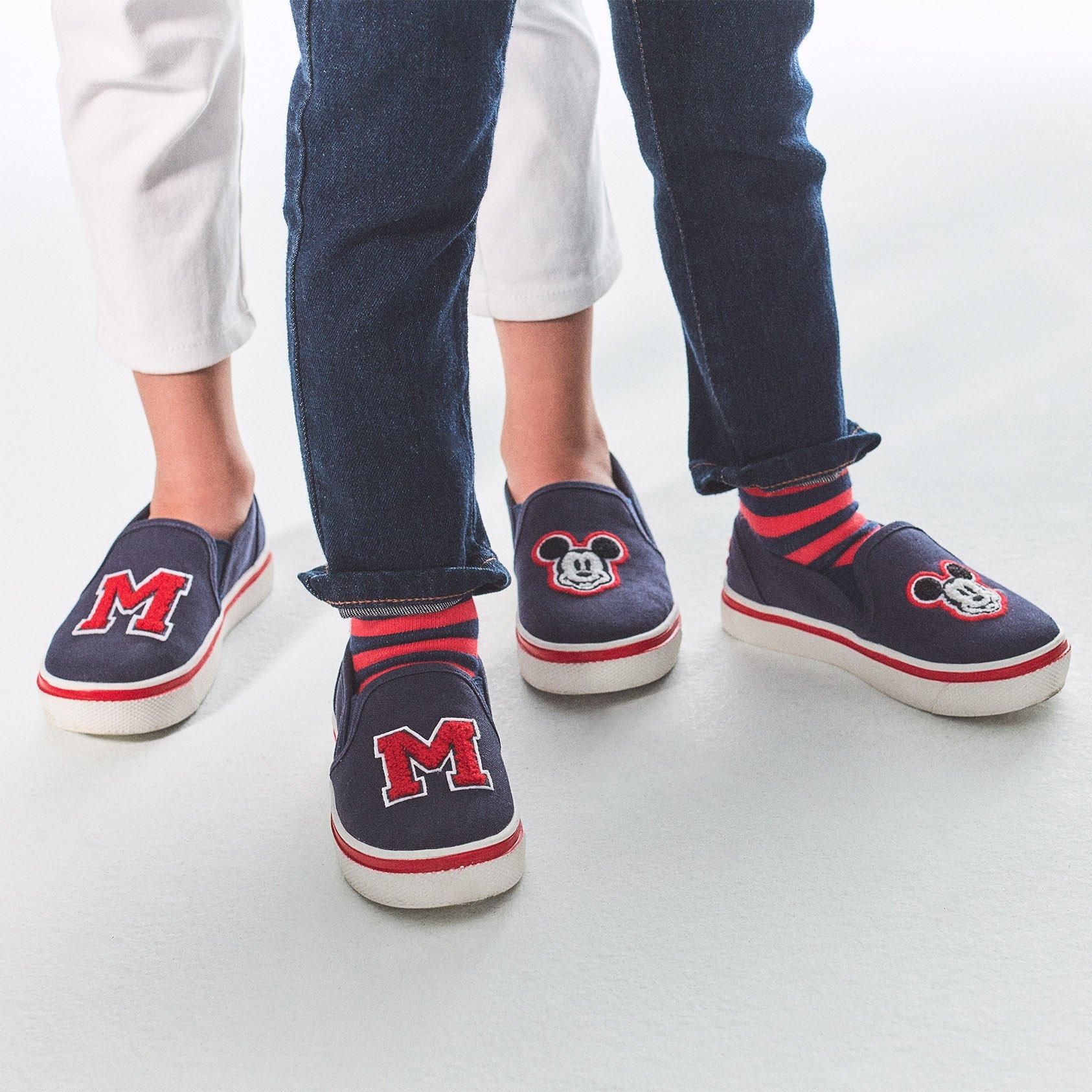 Mickey mouse slip on best sale