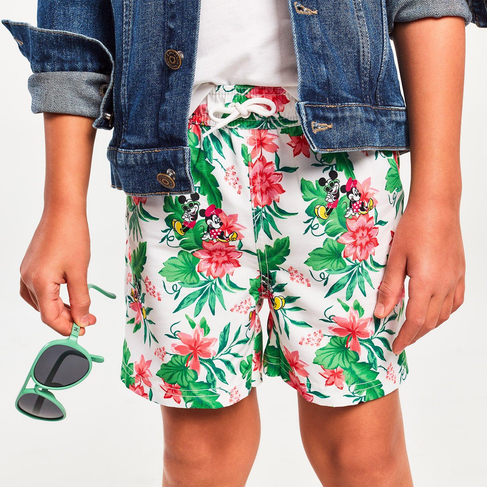 Disney Mickey Mouse Recycled Tropical Swim Trunk image number 3