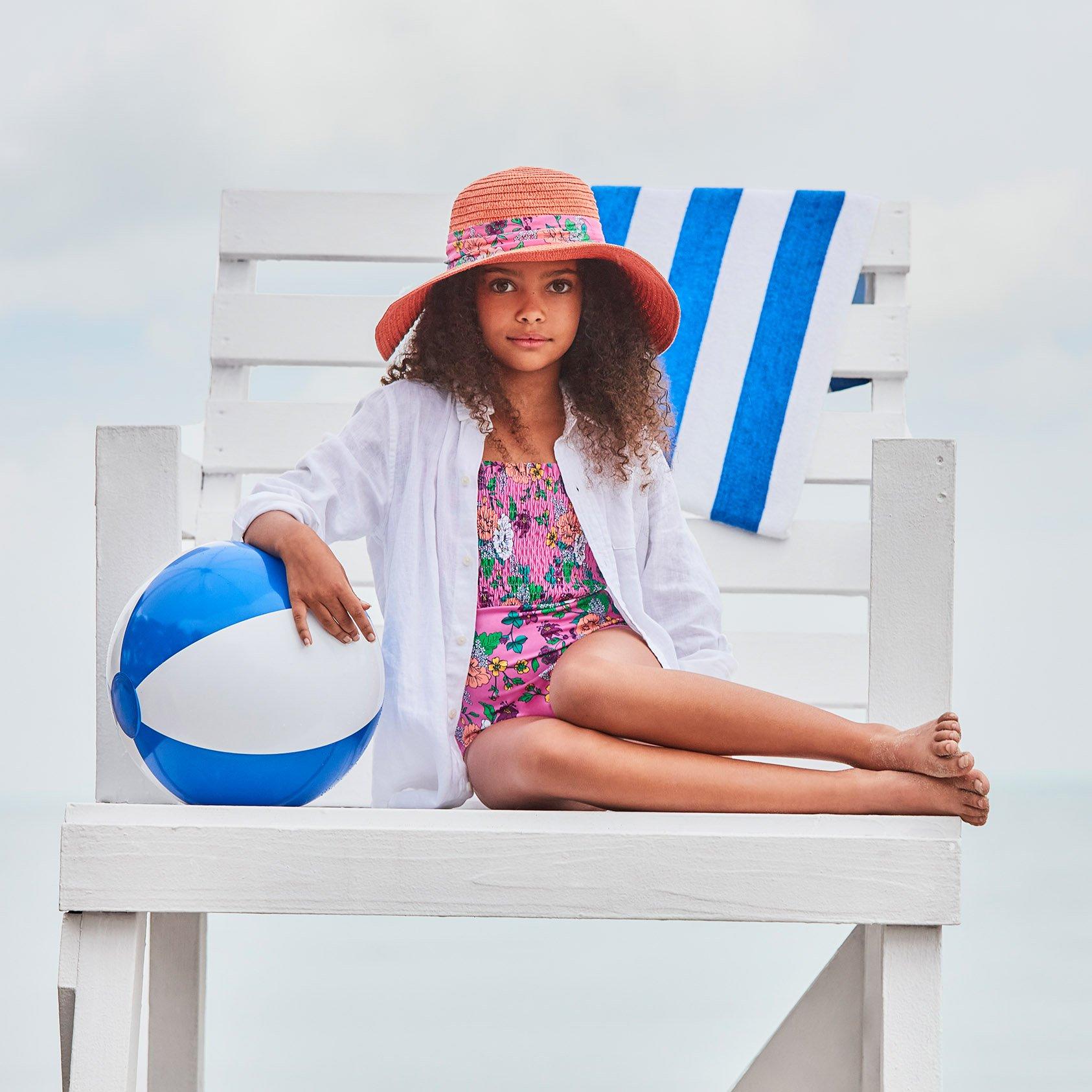 Floral Bow Straw Sun Hat image number 2