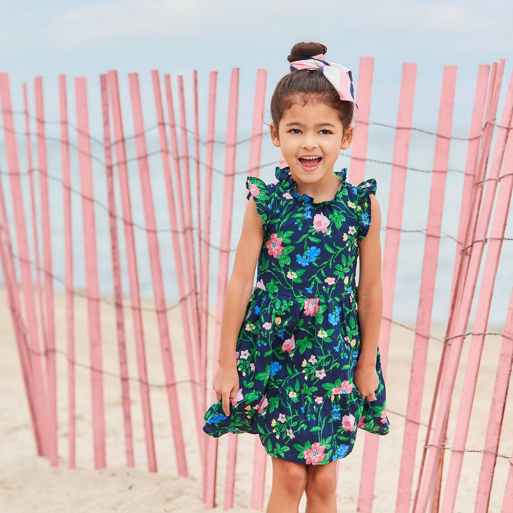 Floral Ruffle Sleeve Dress image number 1