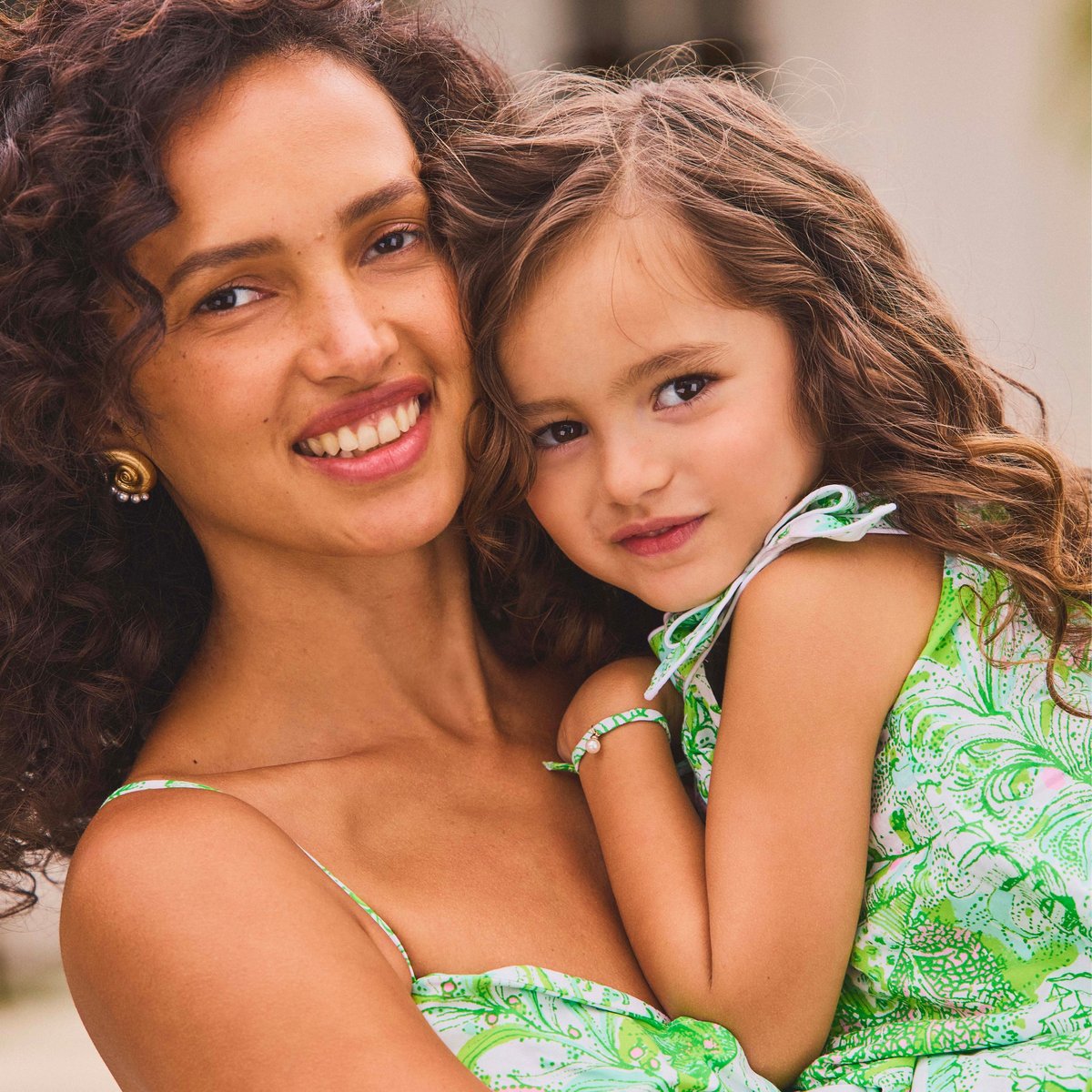 Топы Lilly Pulitzer x Janie and Jack Tessa для девочек, цвет: Зелёный — фото 2