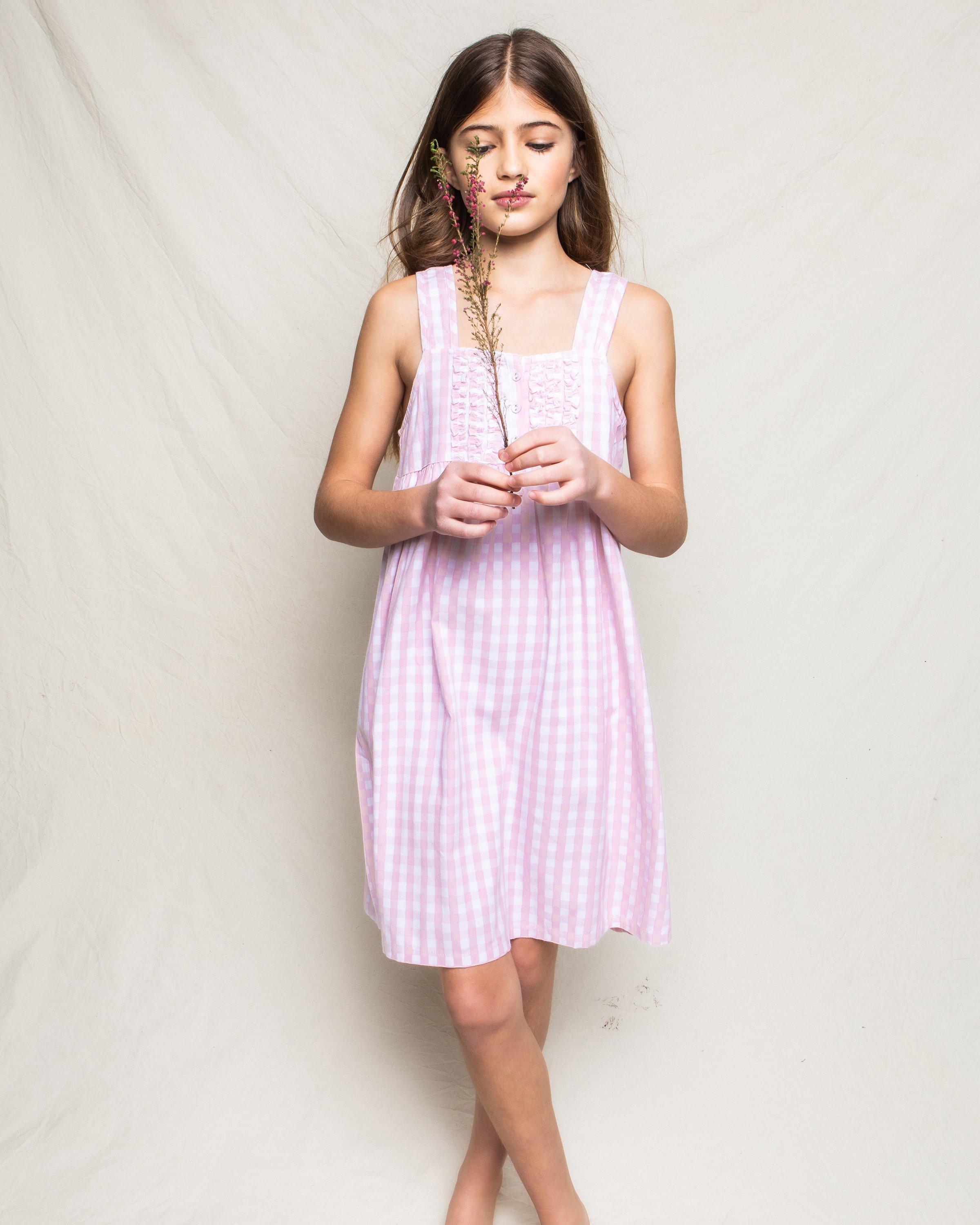 Petite Plume Gingham Charlotte Nightgown image number 2