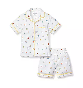 Petite Plume Birthday Wishes Pajama Short Set