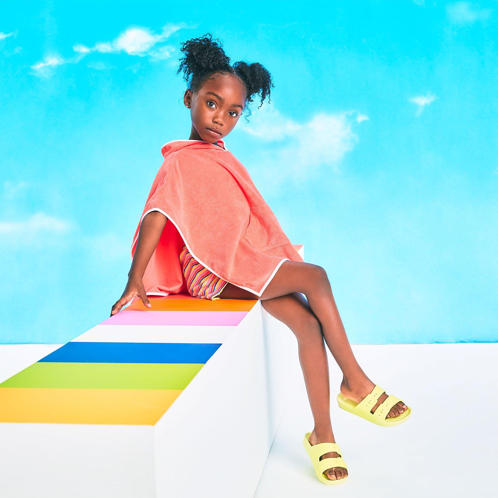 Kaavia James Hooded Terry Poncho Cover-Up image number 1