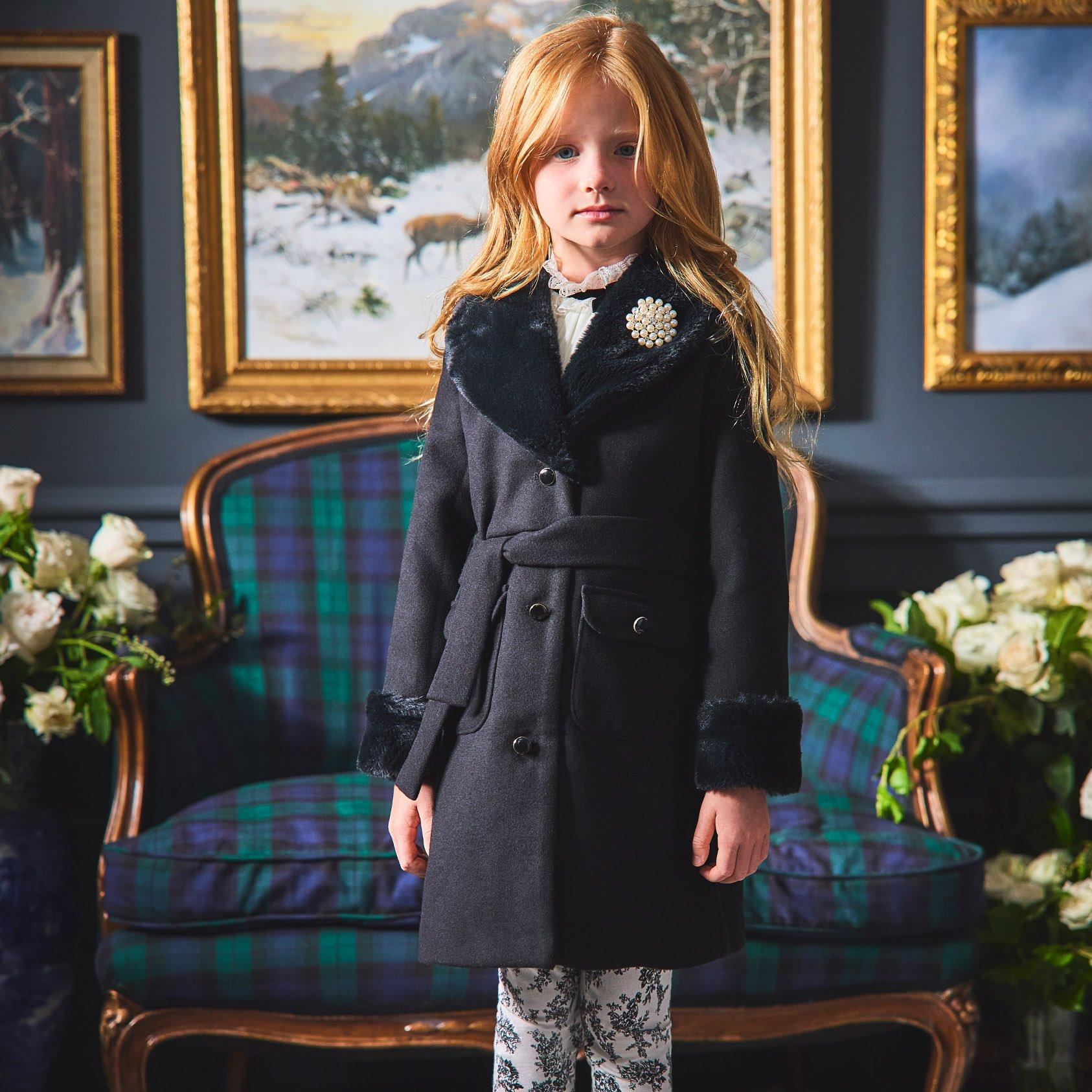Faux Fur Trim Coat image number 1