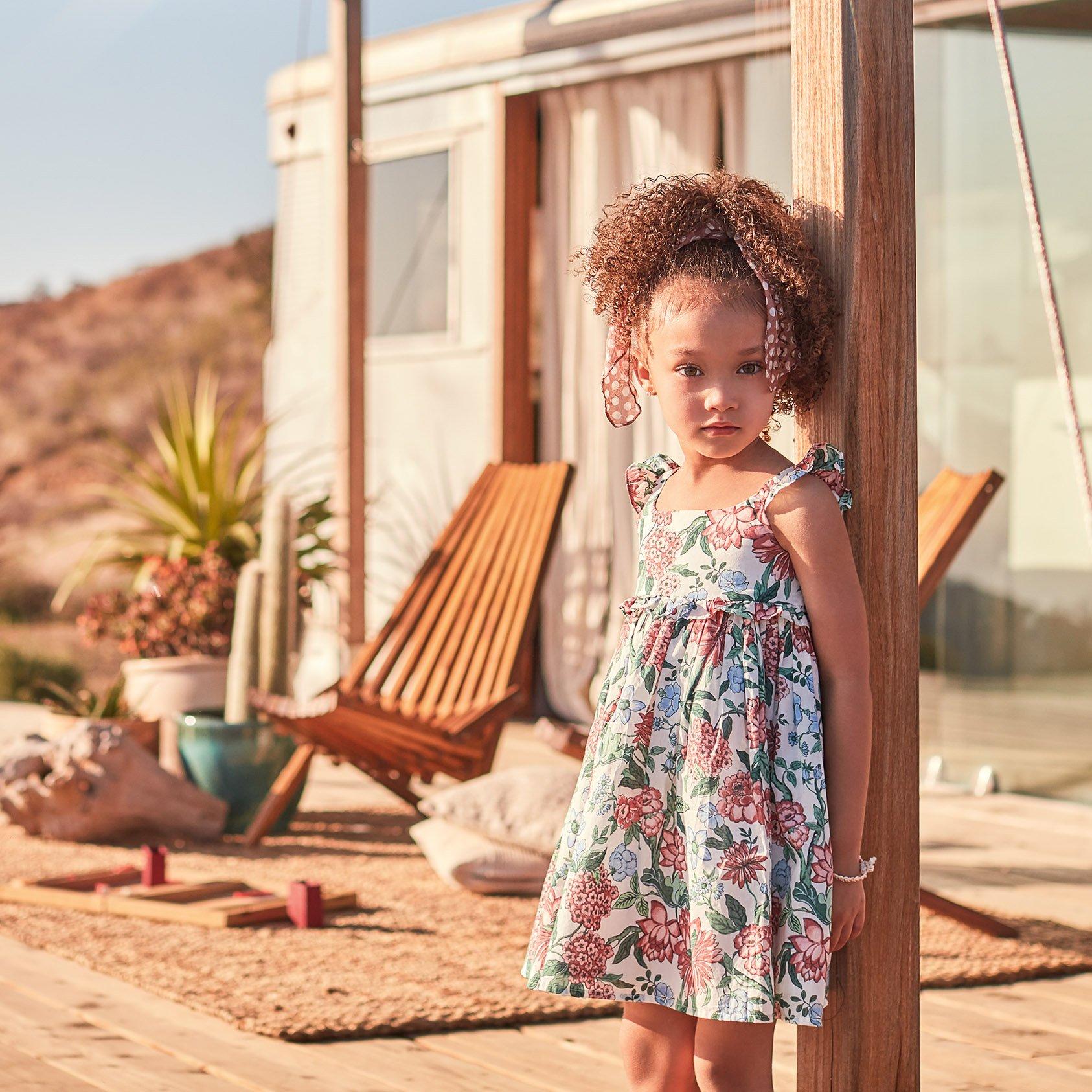 Floral Flutter Strap Dress image number 1