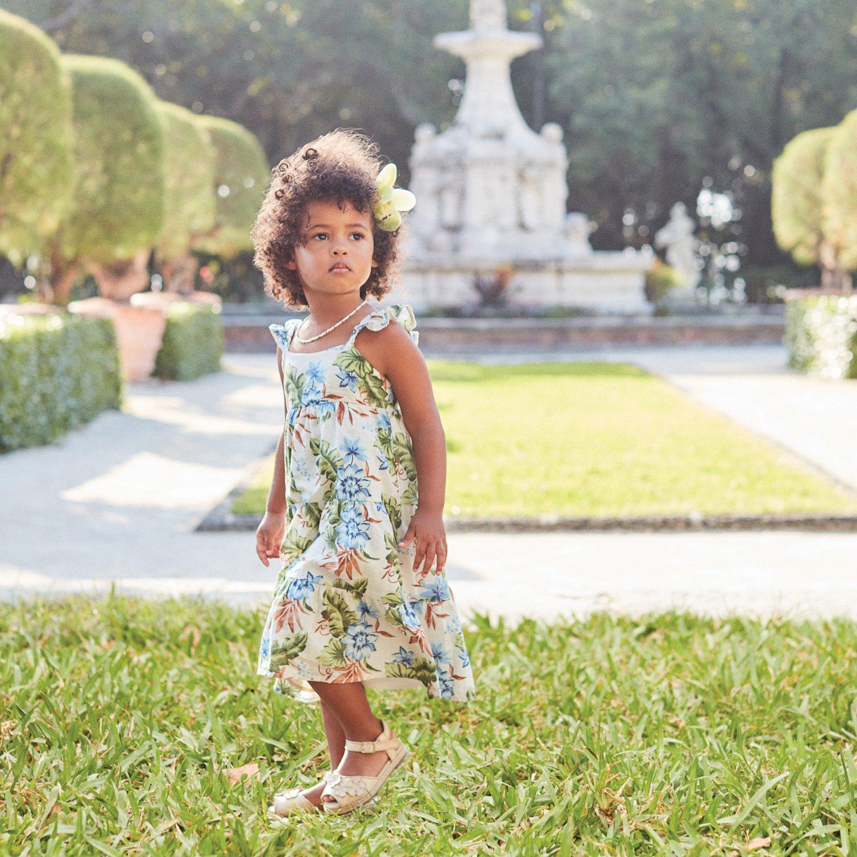 Tropical Floral Midi Dress image number 2