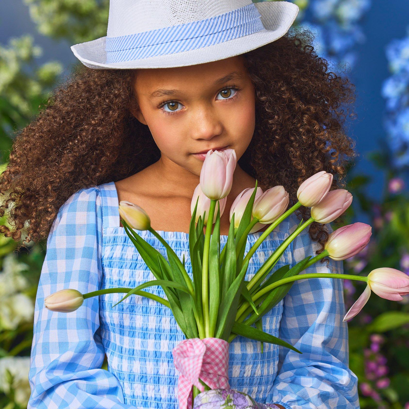 The Emma Gingham Smocked Romper image number 2