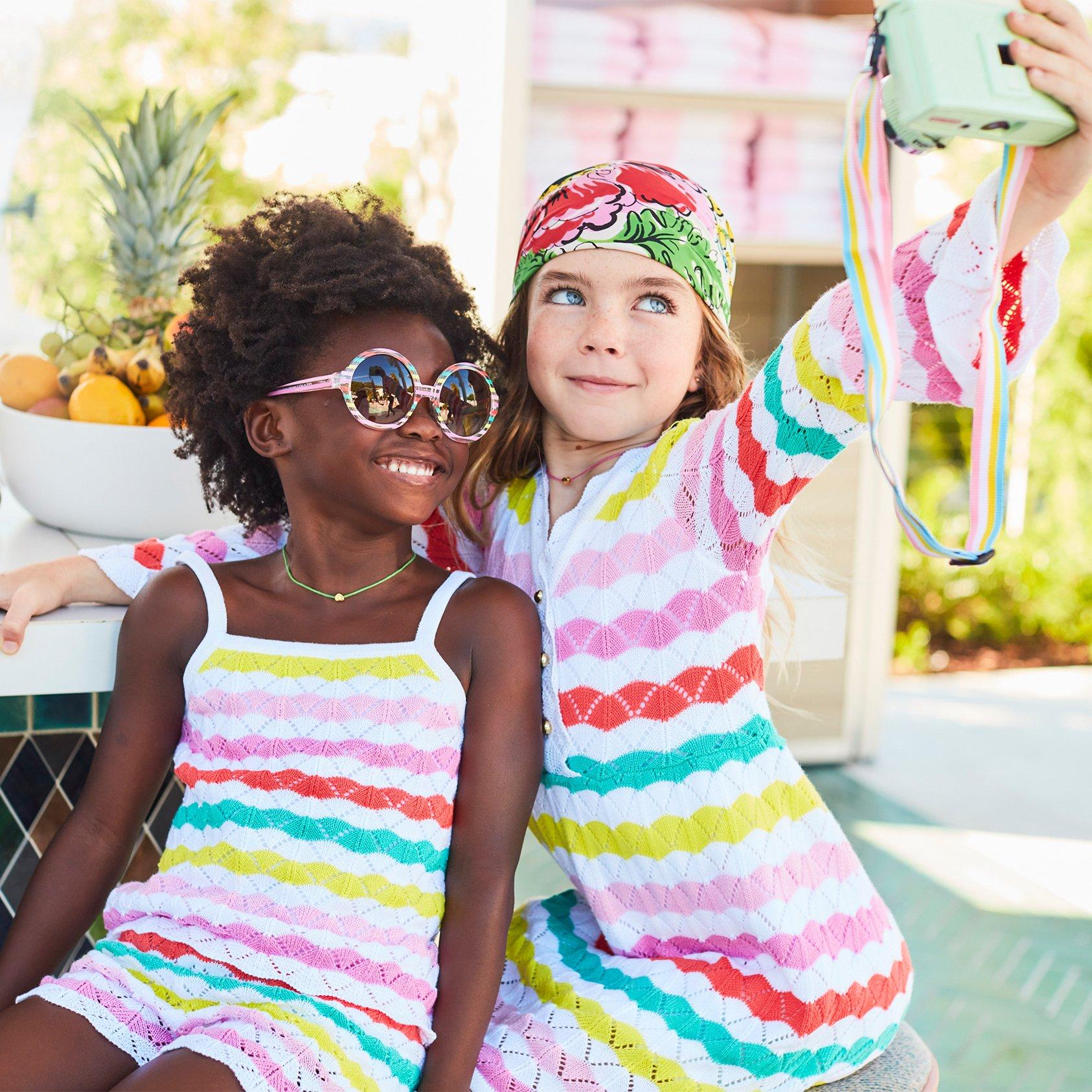 Wavy Striped Crochet Dress image number 7