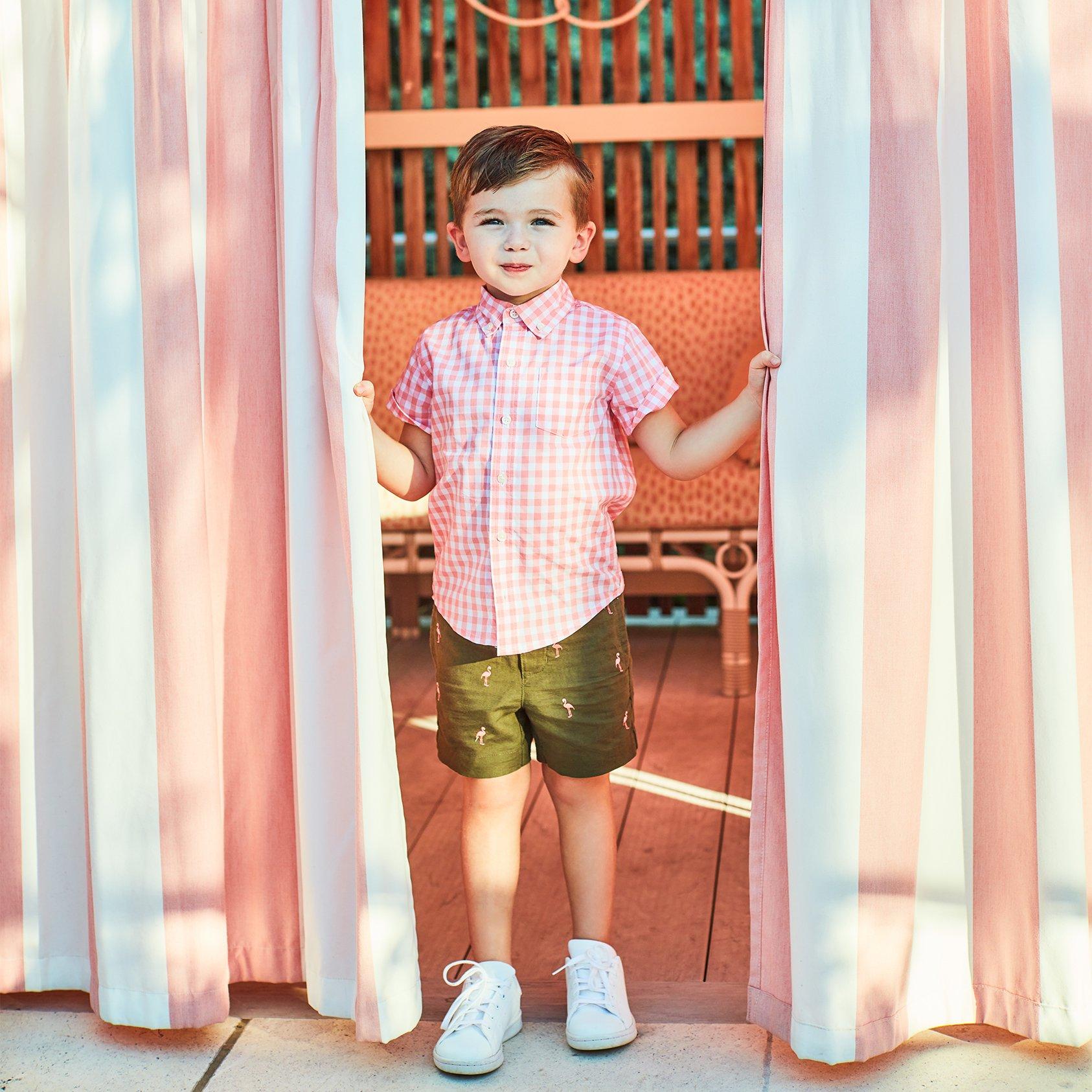 Flamingo Linen Pull-On Short image number 3