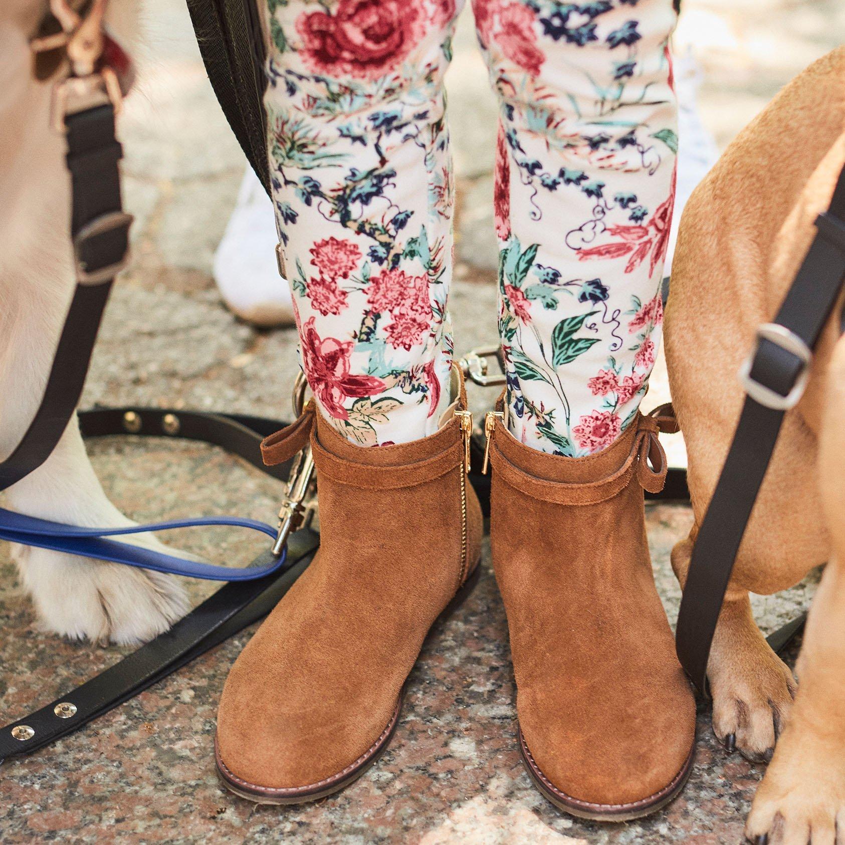 Suede Side Zip Ankle Bootie image number 1