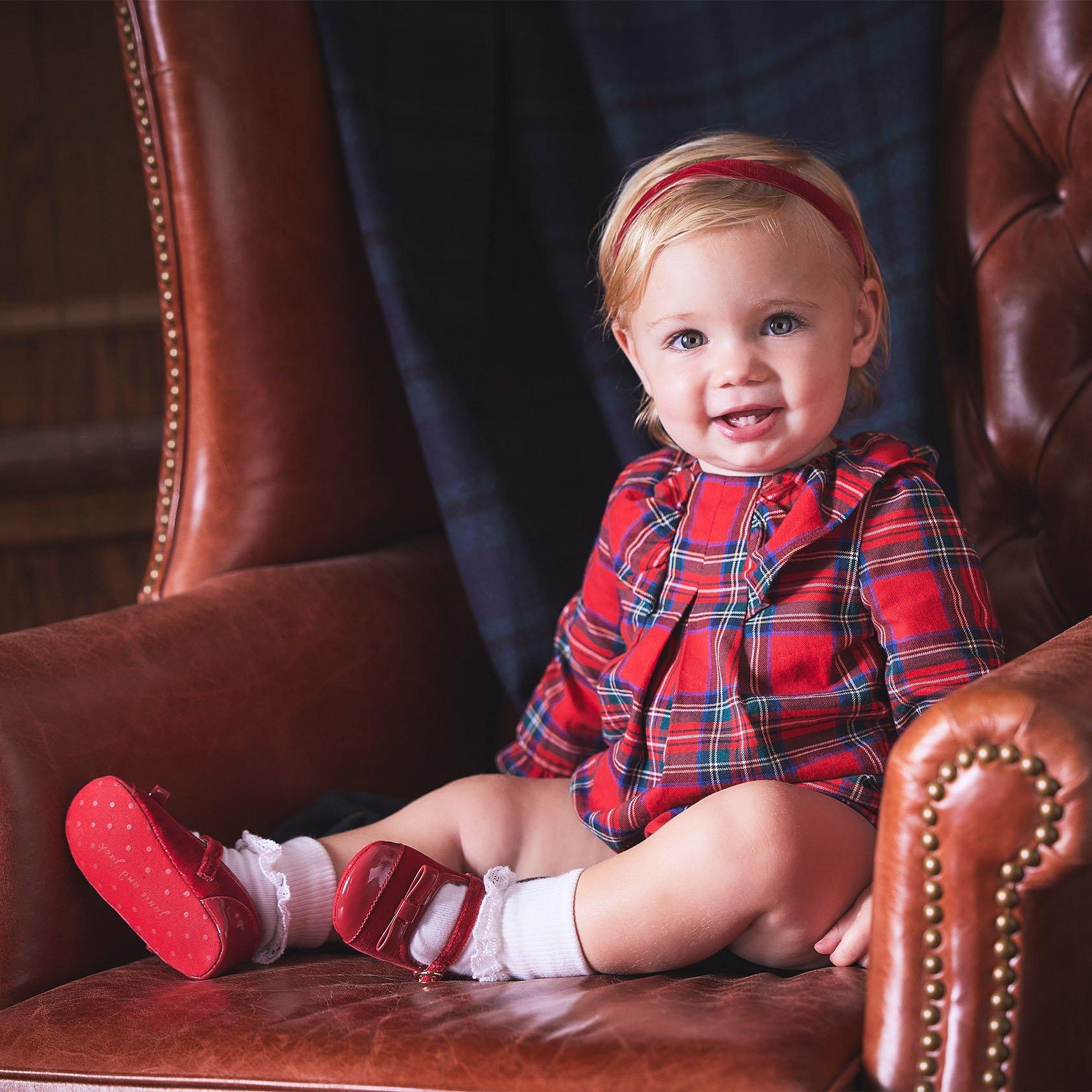 Baby Plaid Ruffle Matching Set image number 1