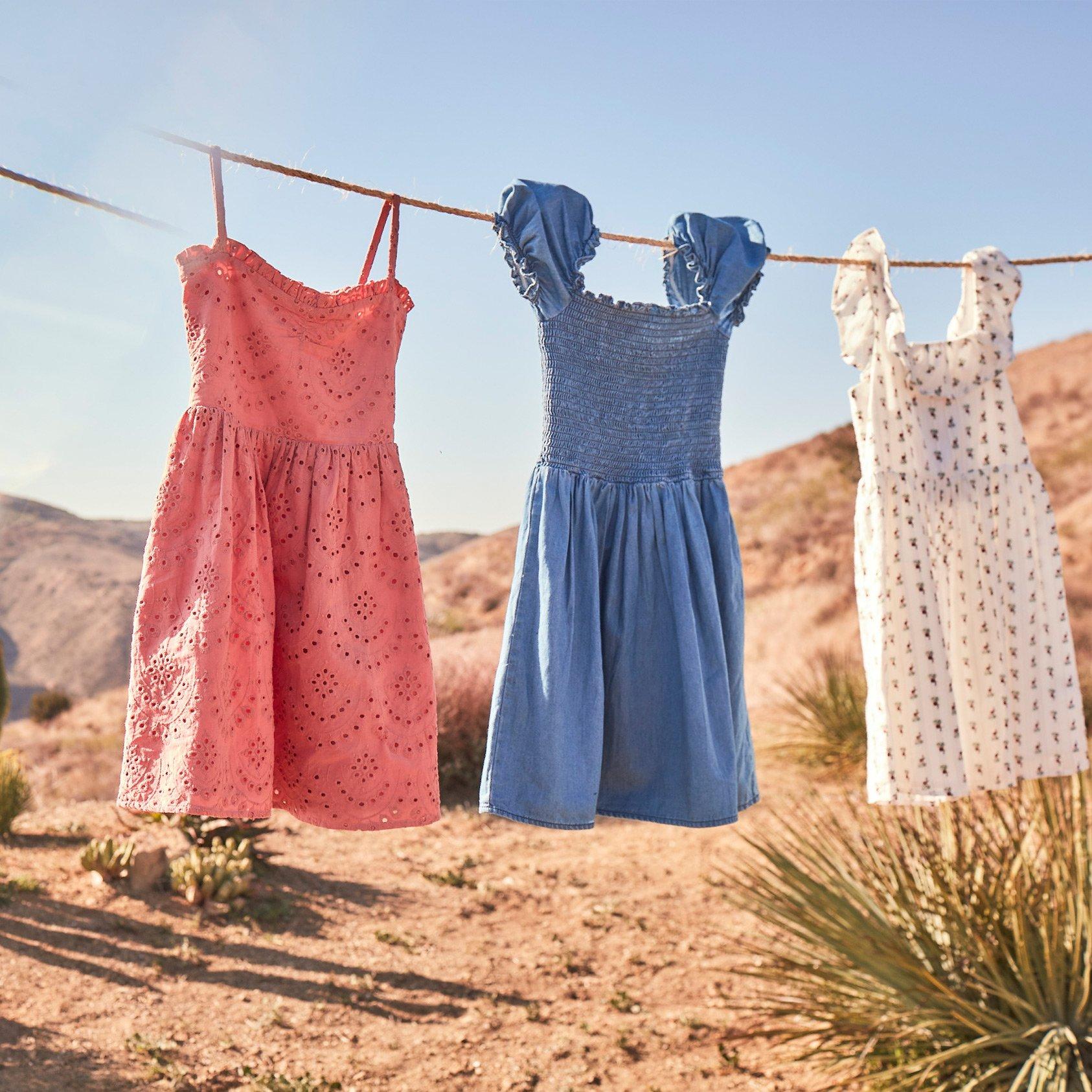 Chambray Smocked Dress image number 5